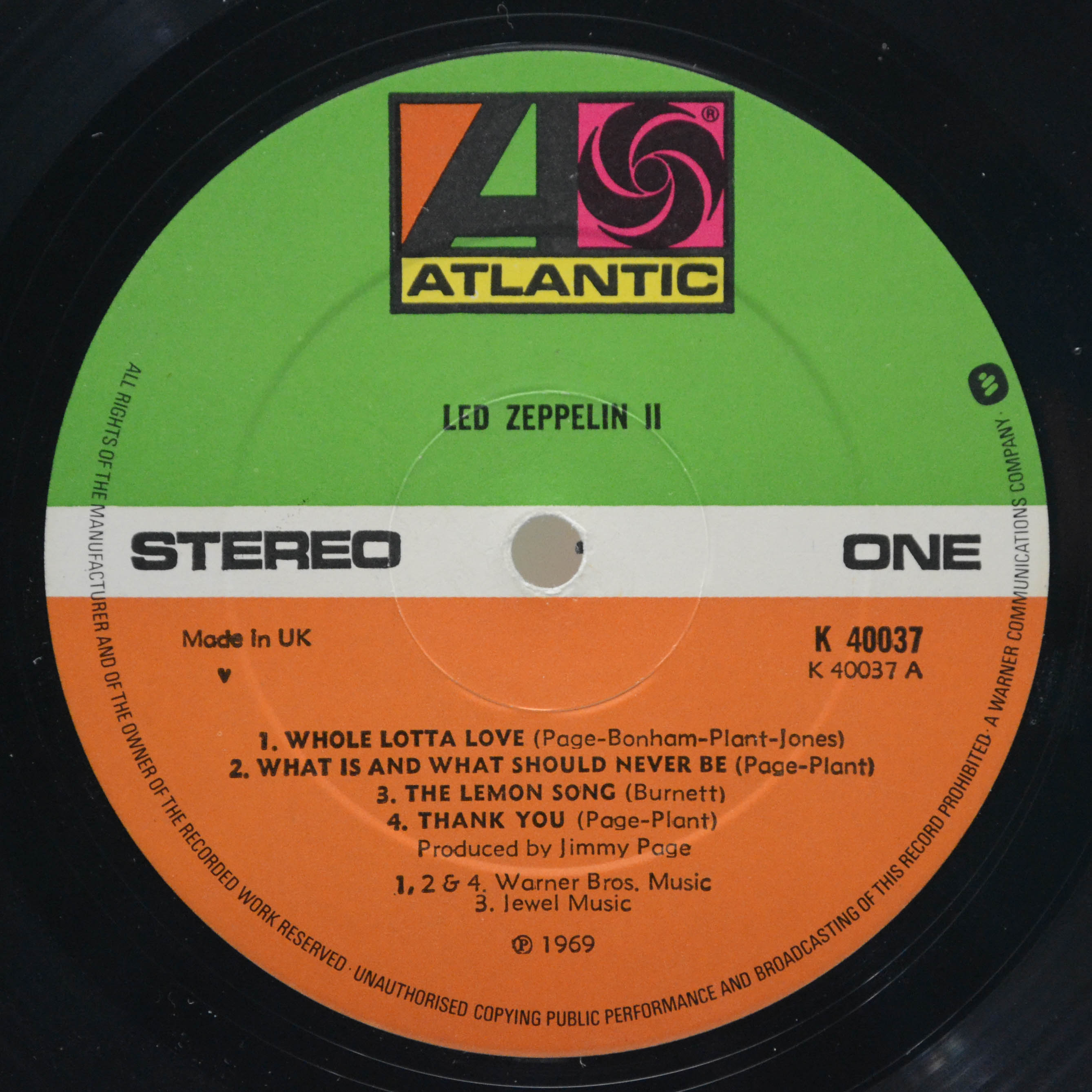 Led Zeppelin — Led Zeppelin II (UK), 1969
