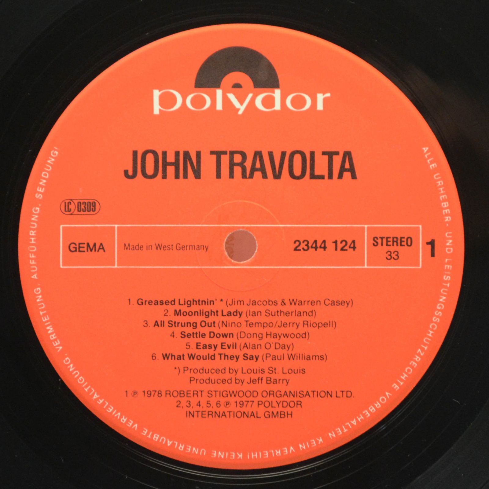 John Travolta — John Travolta, 1978