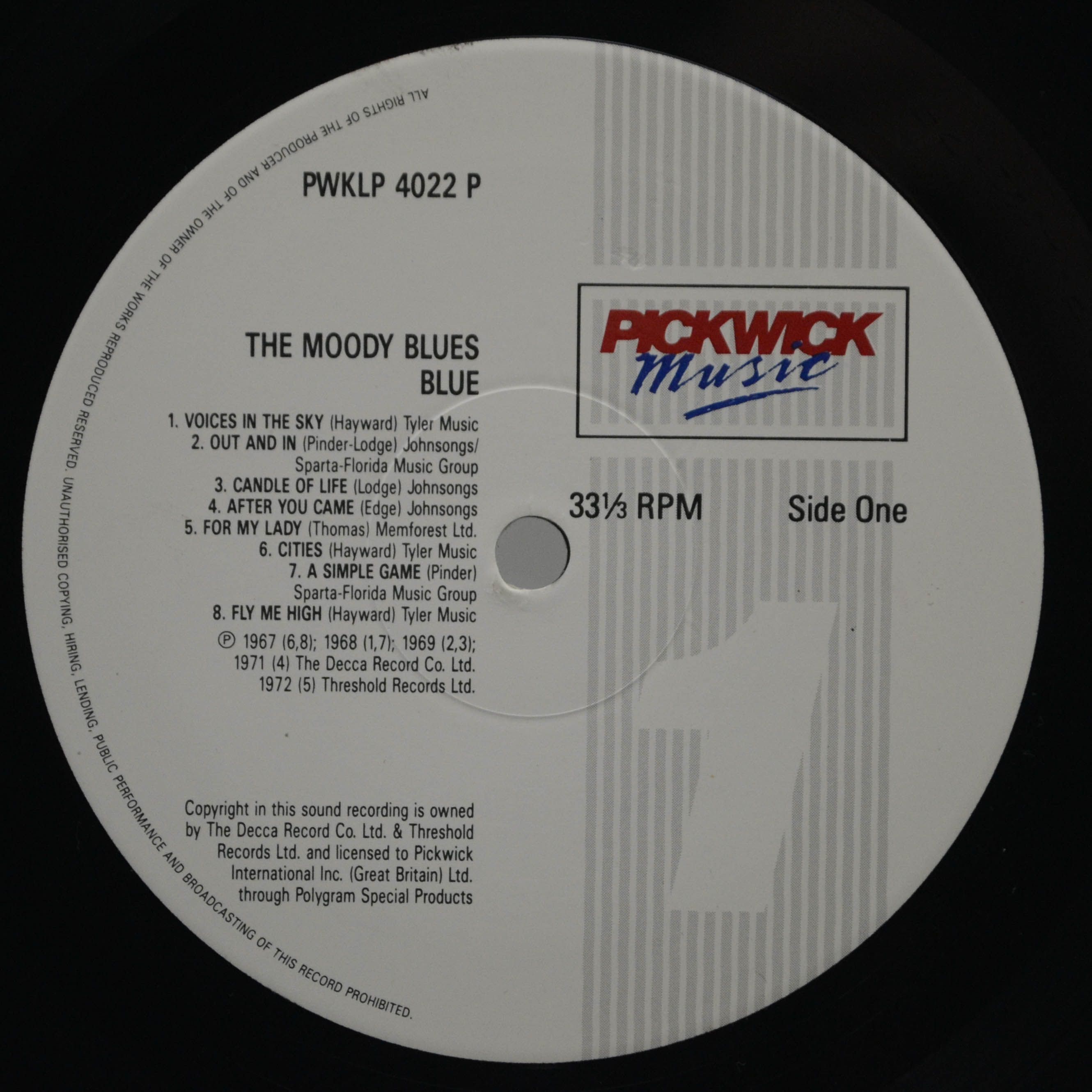 Moody Blues — Blue (UK), 1989