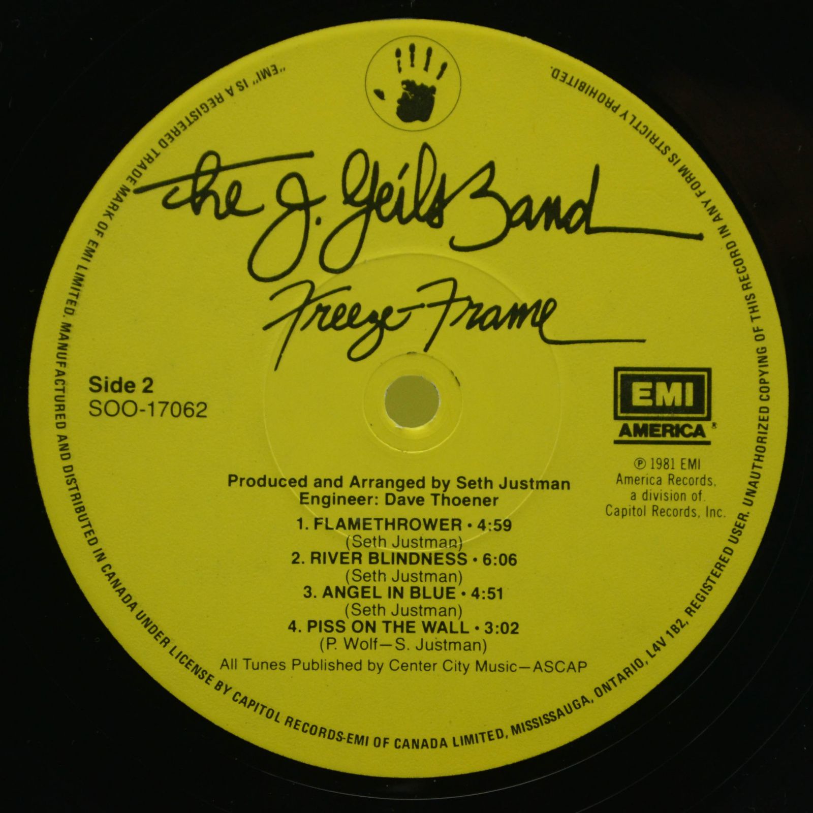 J. Geils Band — Freeze Frame, 1981
