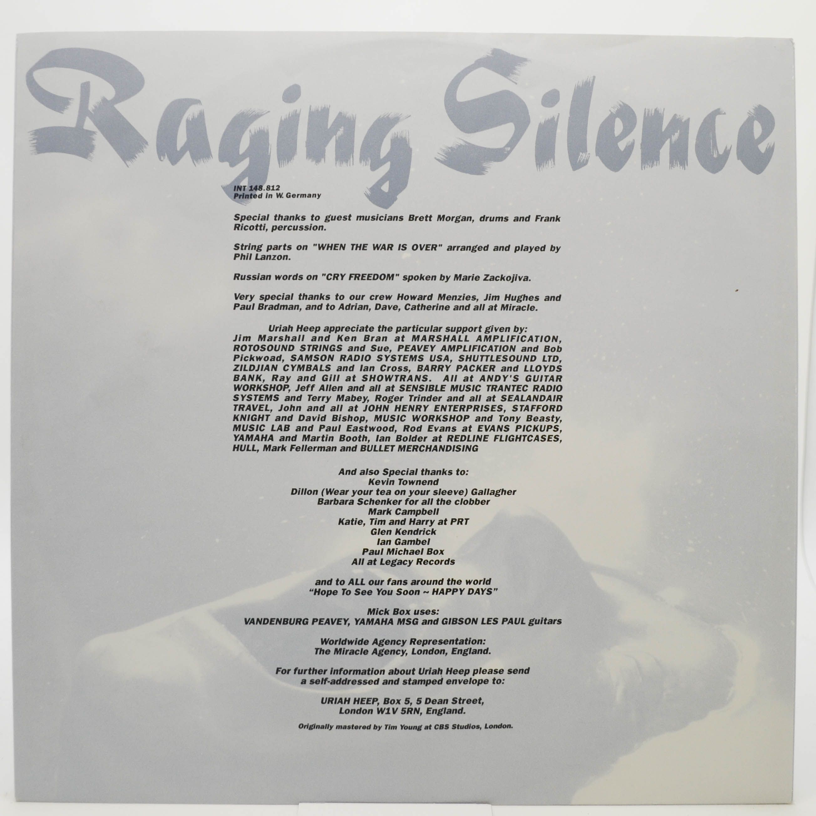 Uriah Heep — Raging Silence, 1989