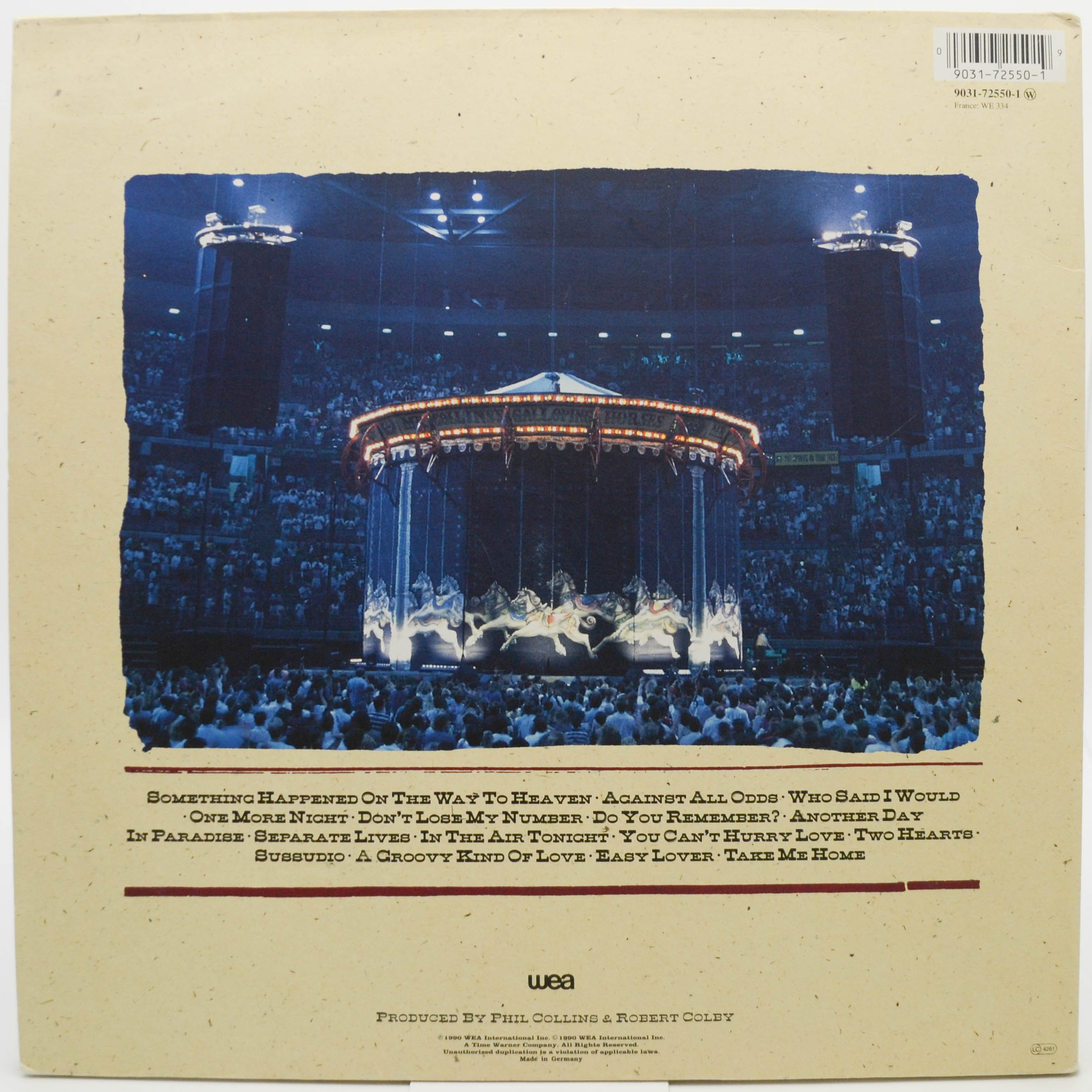 Phil Collins — Serious Hits...Live! (2LP), 1990