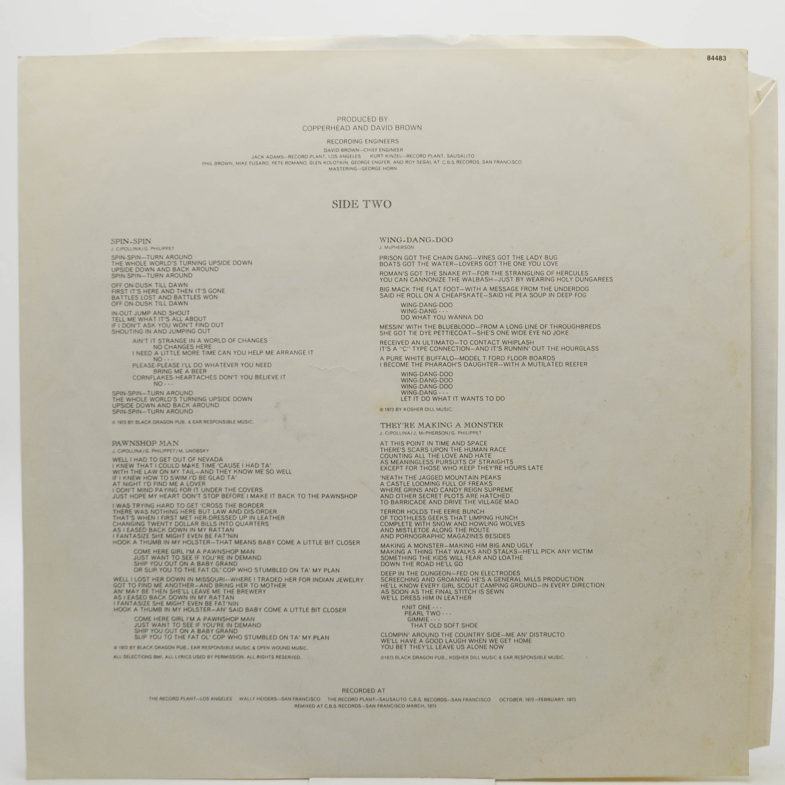 Copperhead — Copperhead, 1973