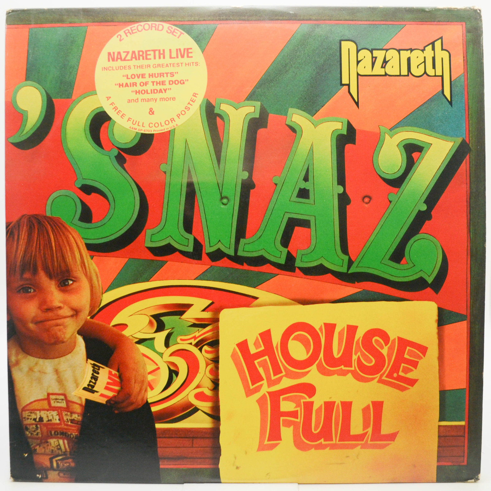 Nazareth — 'Snaz (2LP, USA, poster), 1981