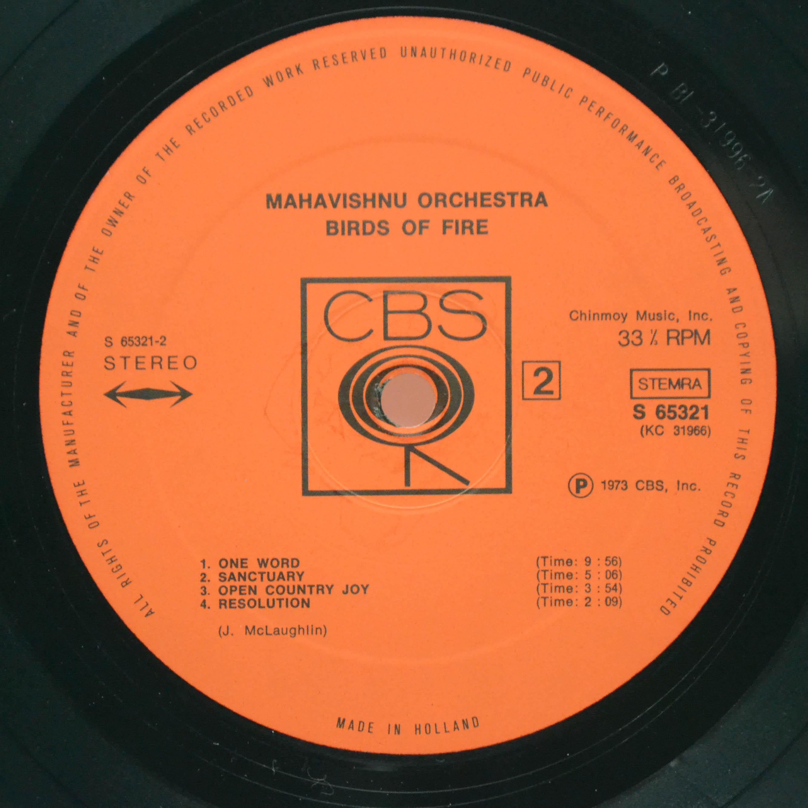 Mahavishnu Orchestra — Birds Of Fire, 1973