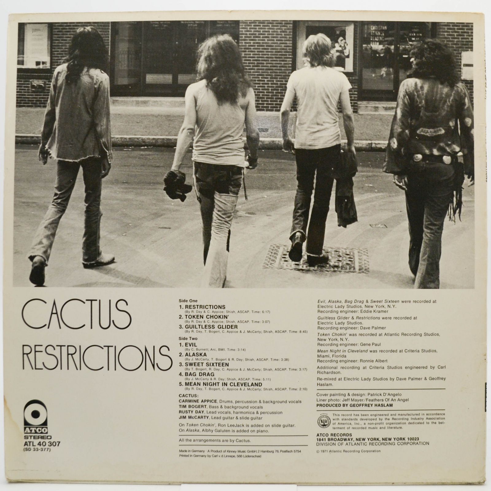 Cactus — Restrictions, 1971