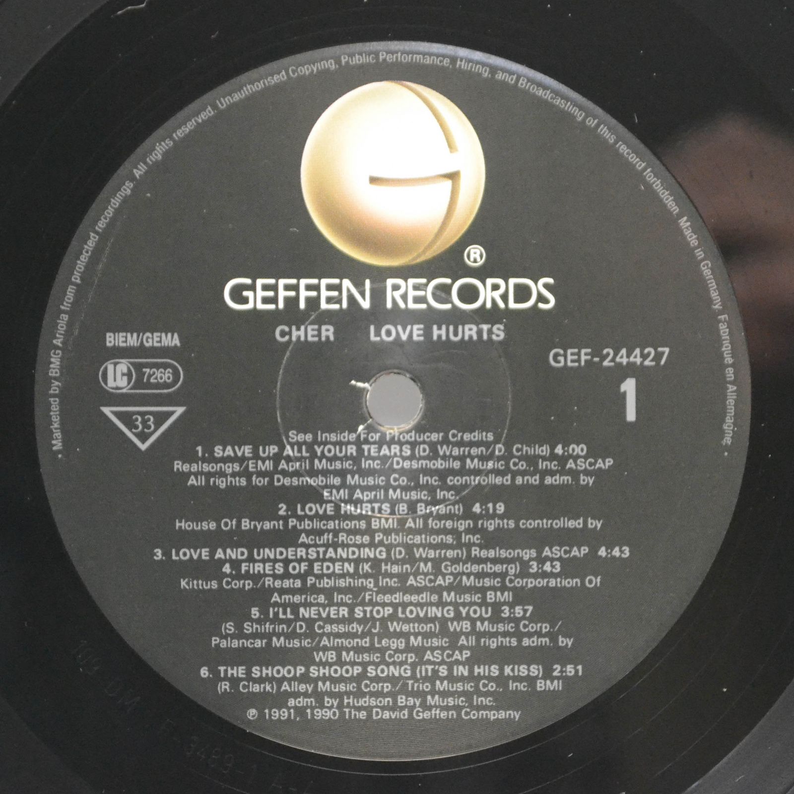 Cher — Love Hurts, 1991