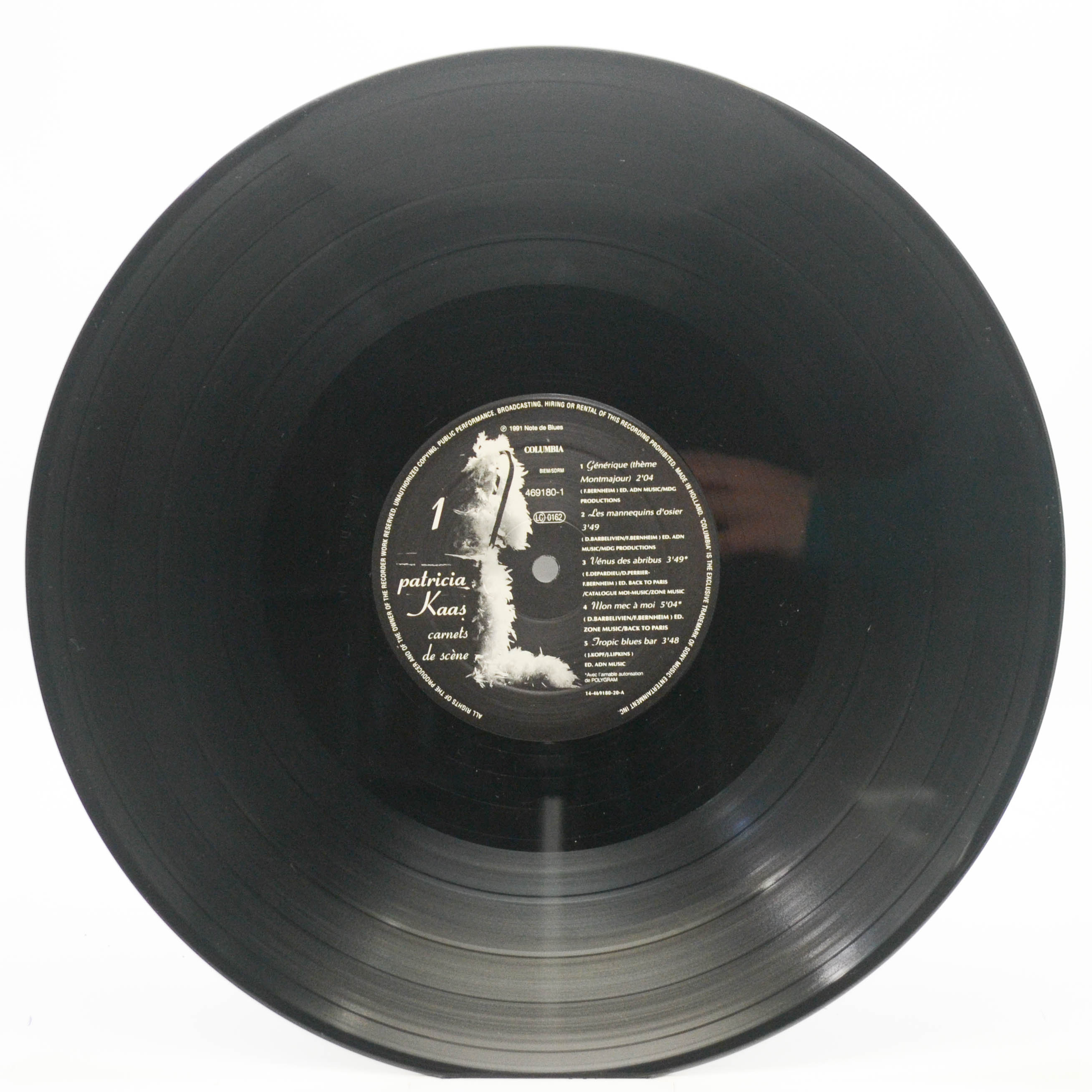 Patricia Kaas — Carnets De Scène (2LP), 1991