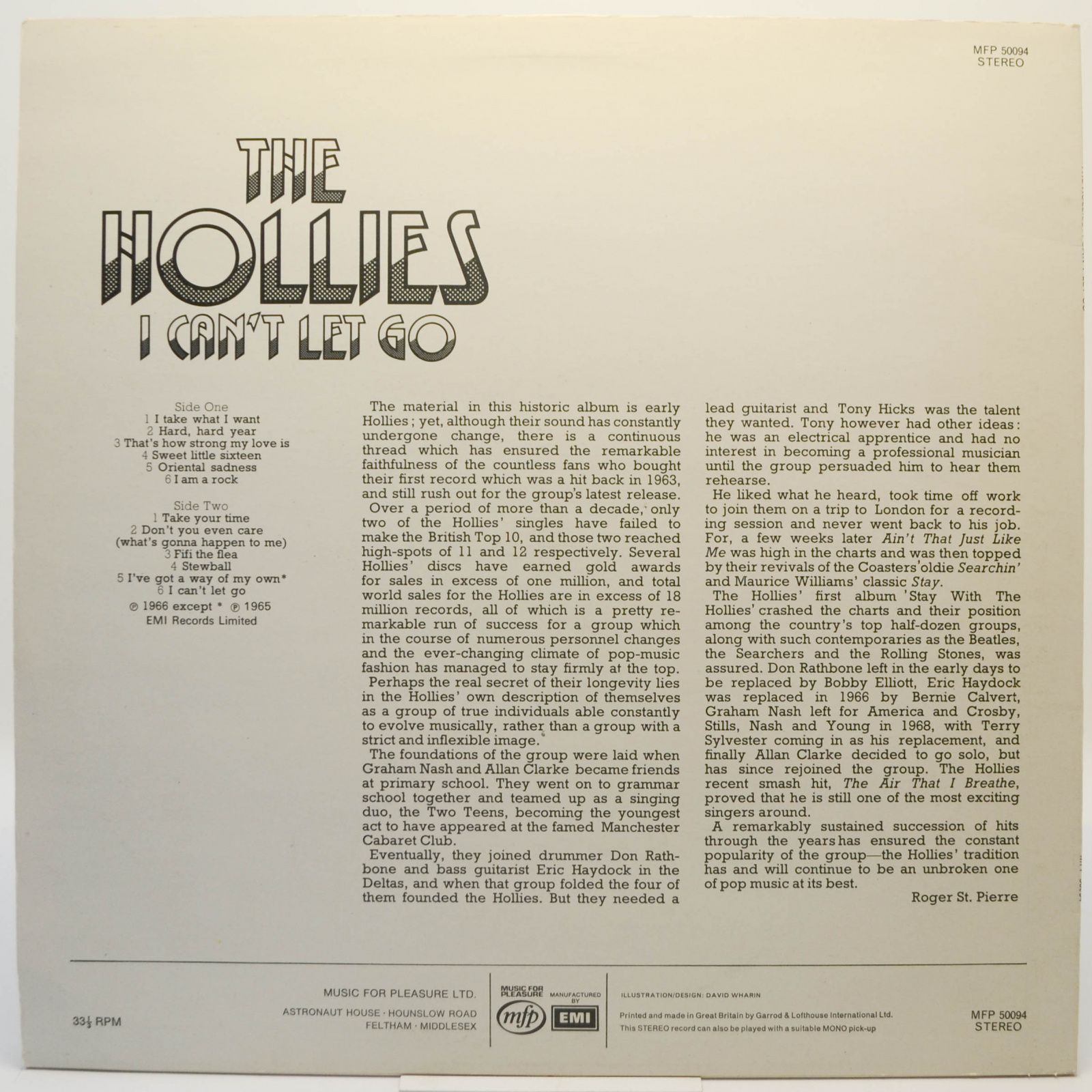 Hollies — I Can't Let Go (UK), 1974