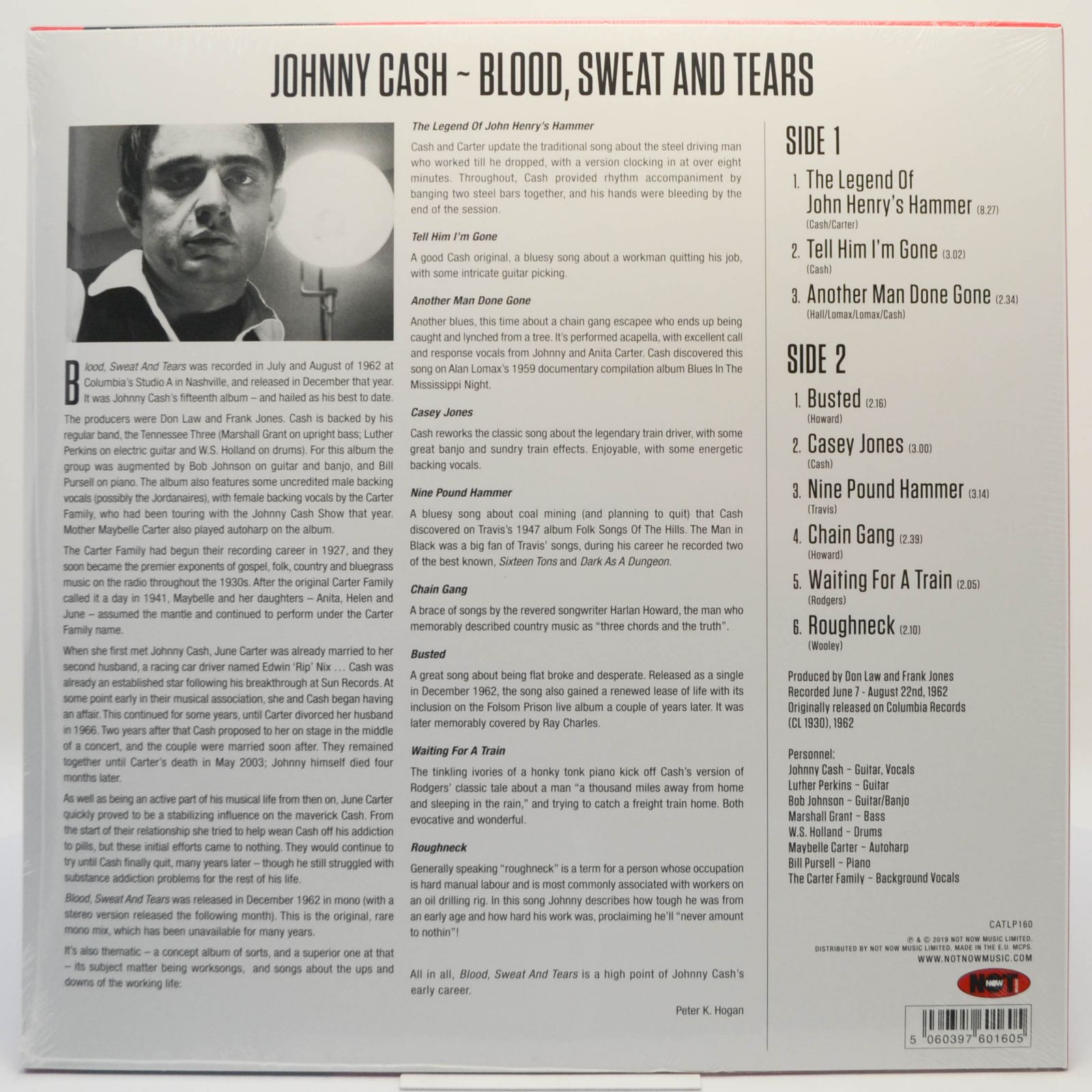 Johnny Cash — Blood, Sweat And Tears, 2019