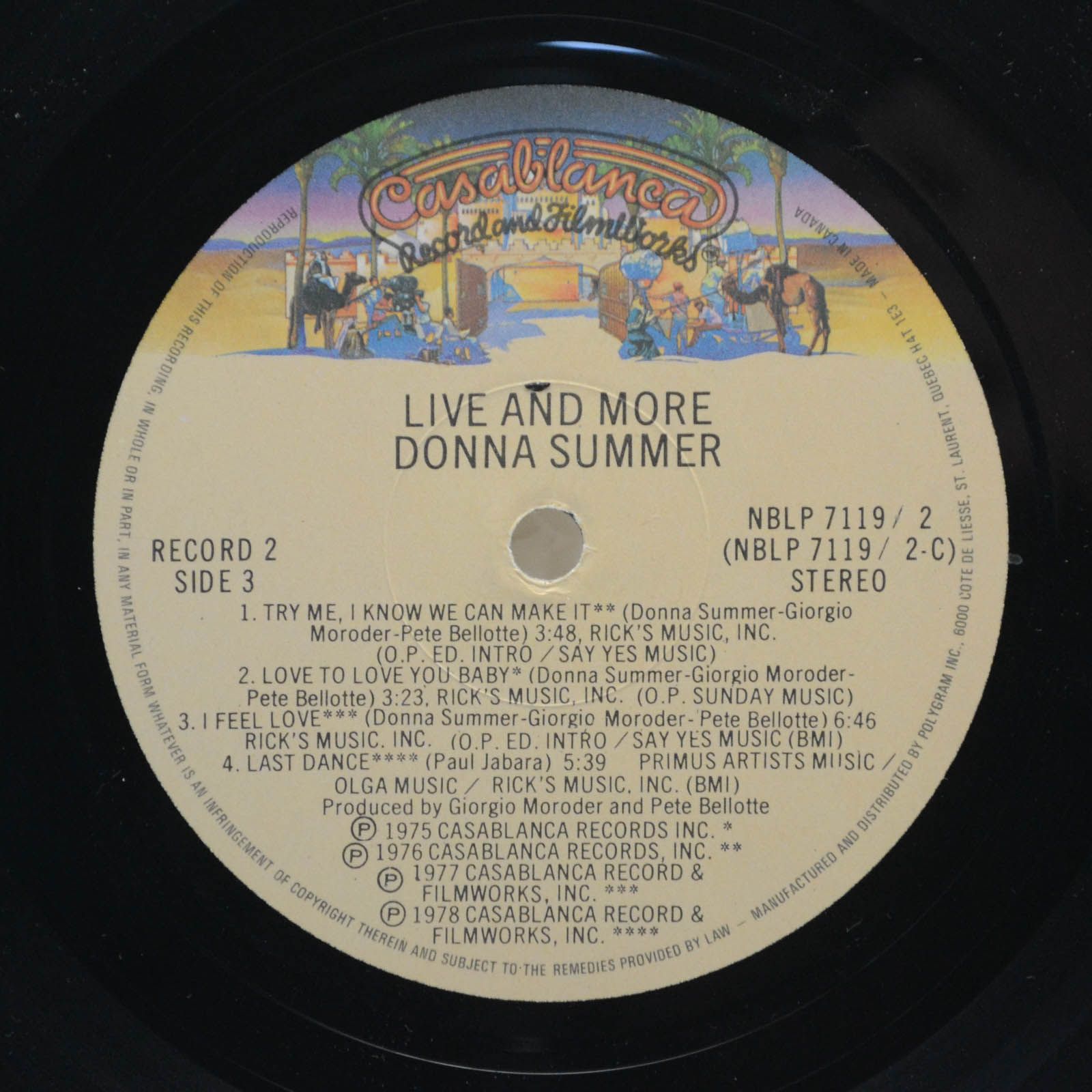 Donna Summer — Live And More (2LP), 1978