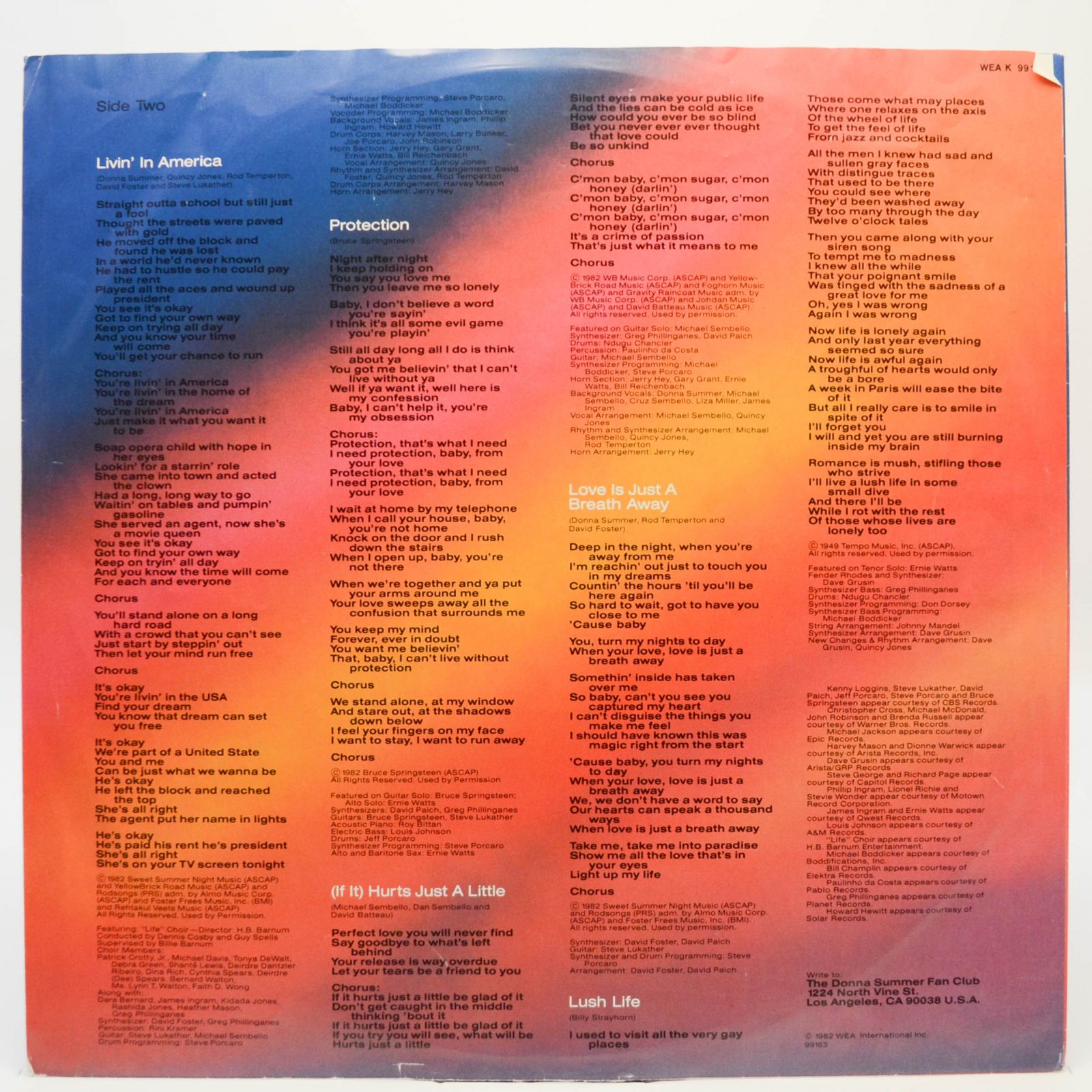 Donna Summer — Donna Summer, 1982