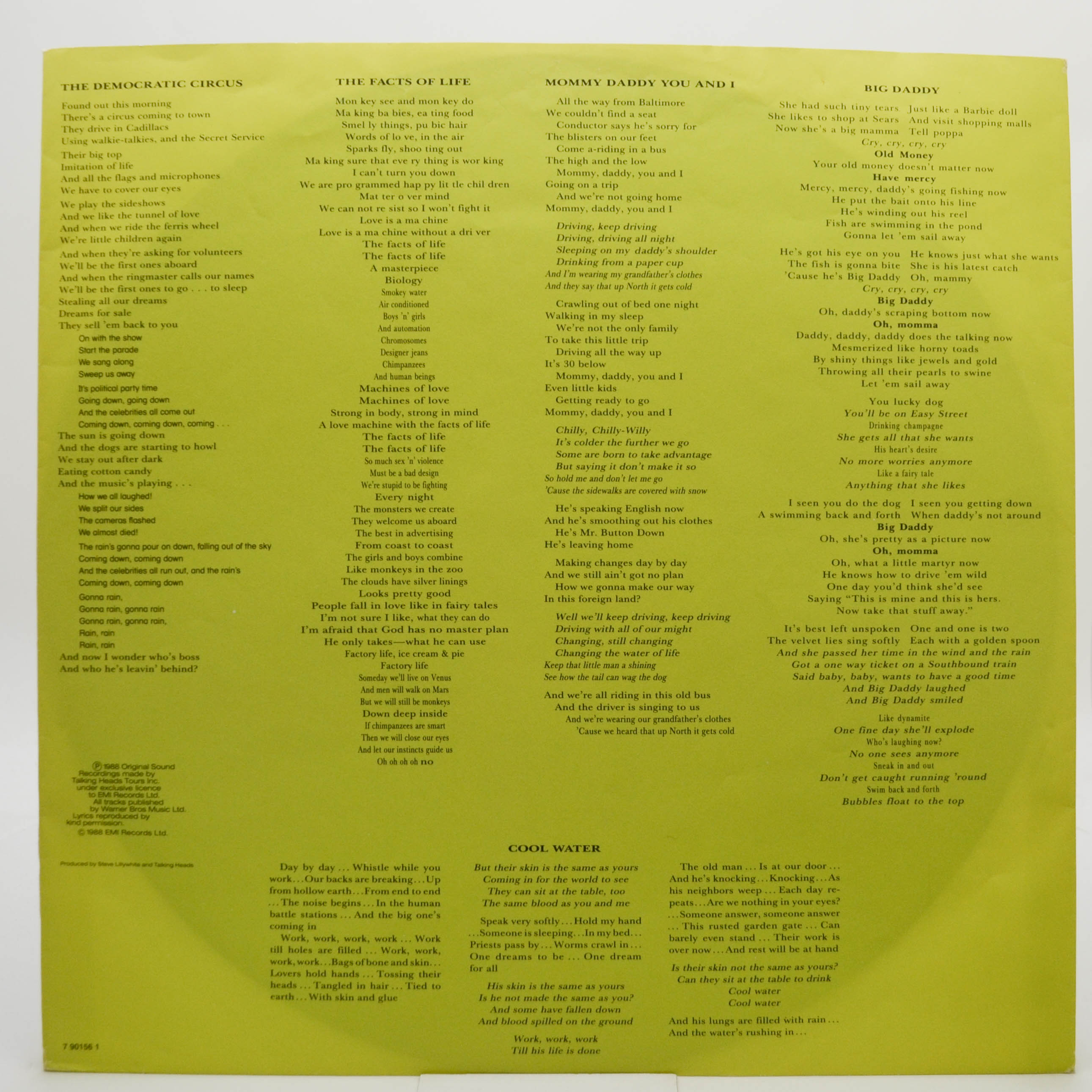 Talking Heads — Naked, 1988