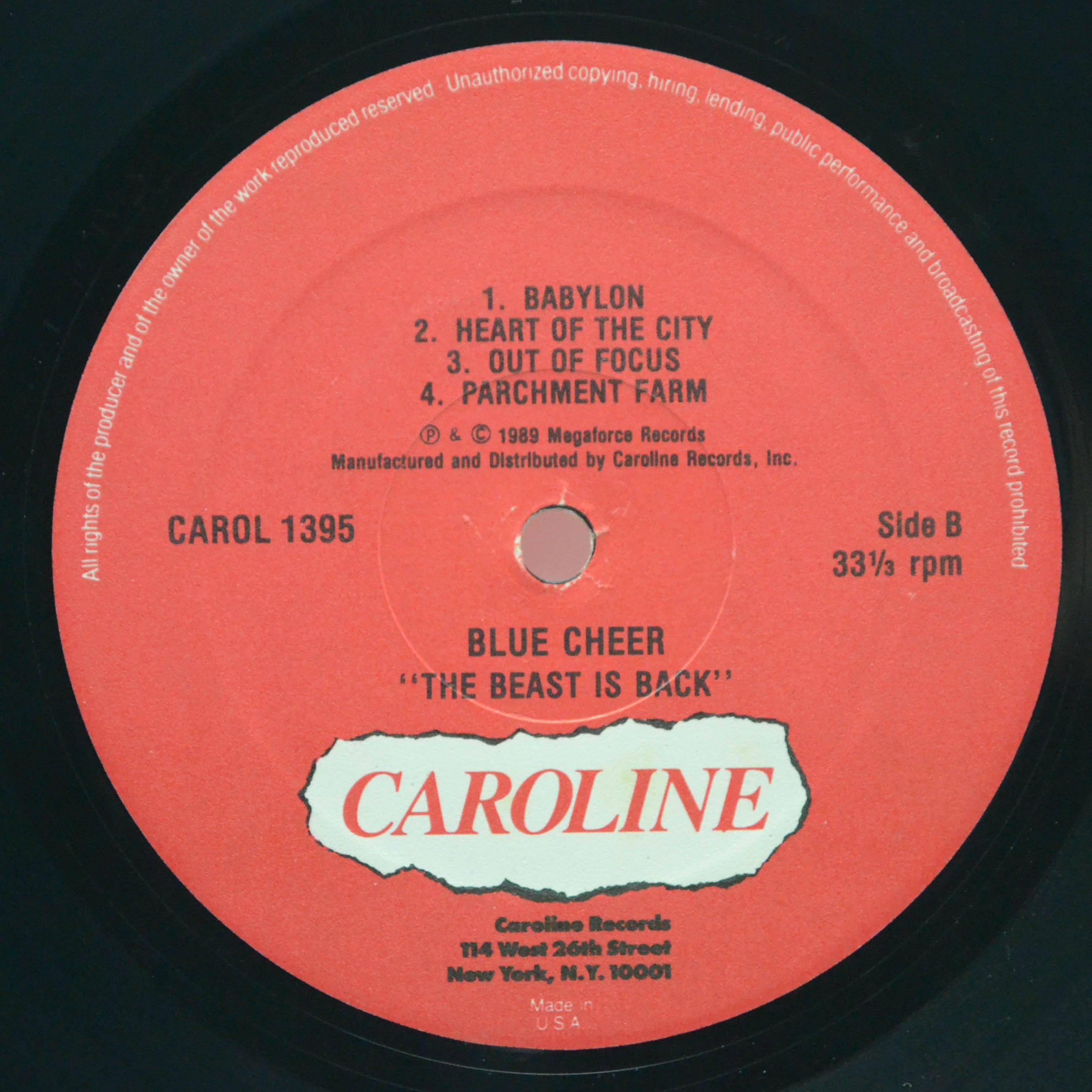 Blue Cheer — The Beast Is Back (USA), 1985