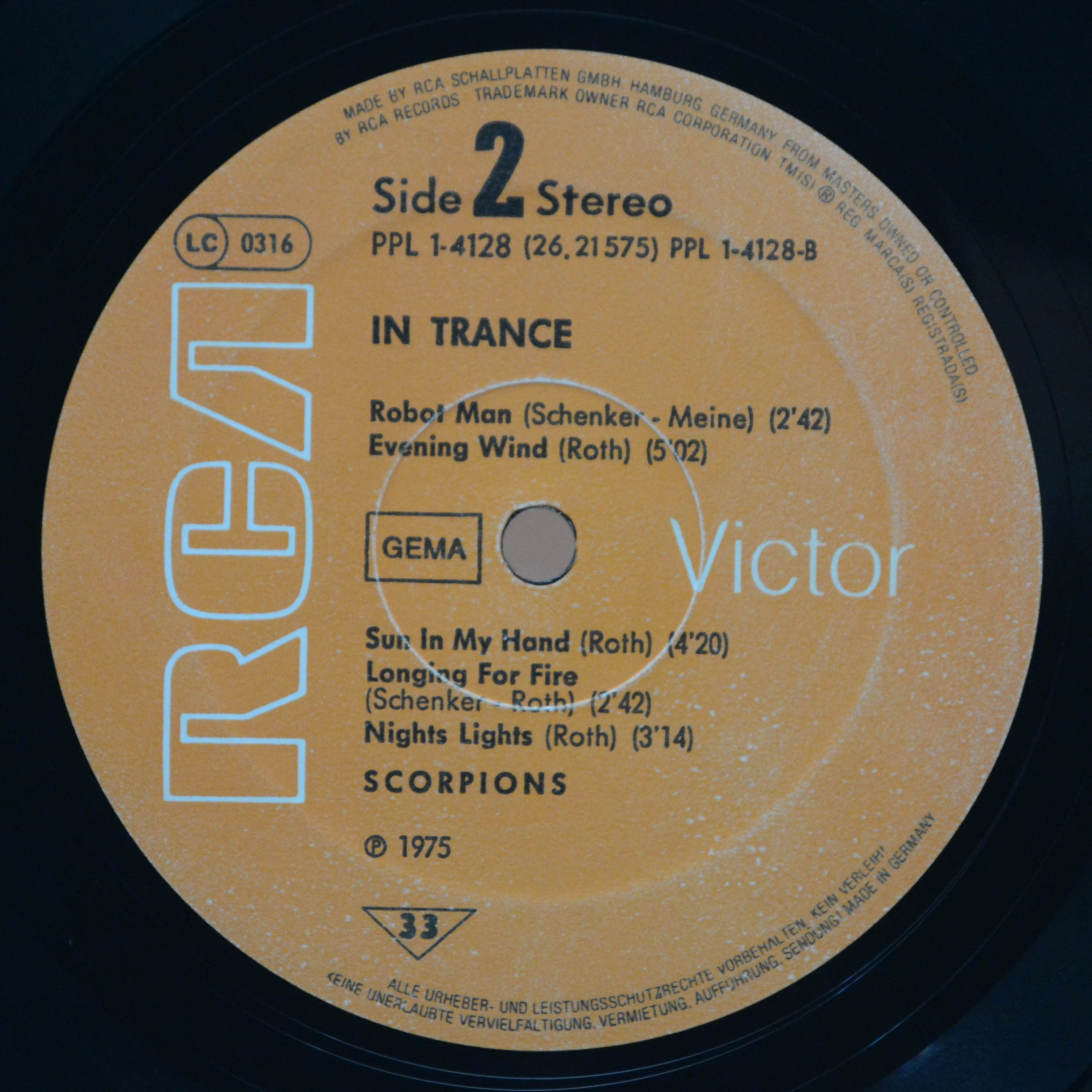 Scorpions — In Trance, 1975