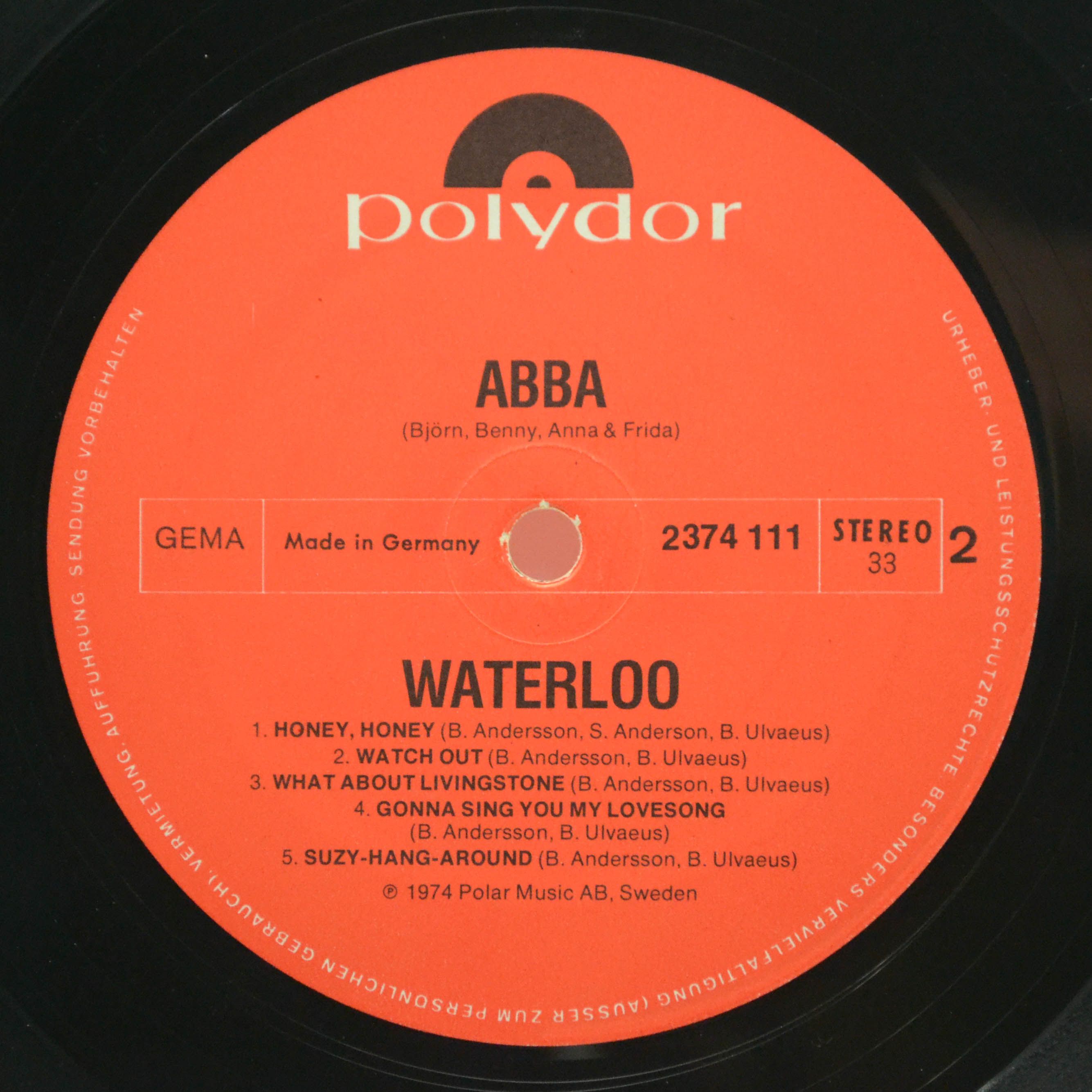 ABBA, Bjorn, Benny, Anna & Frida — Waterloo, 1974