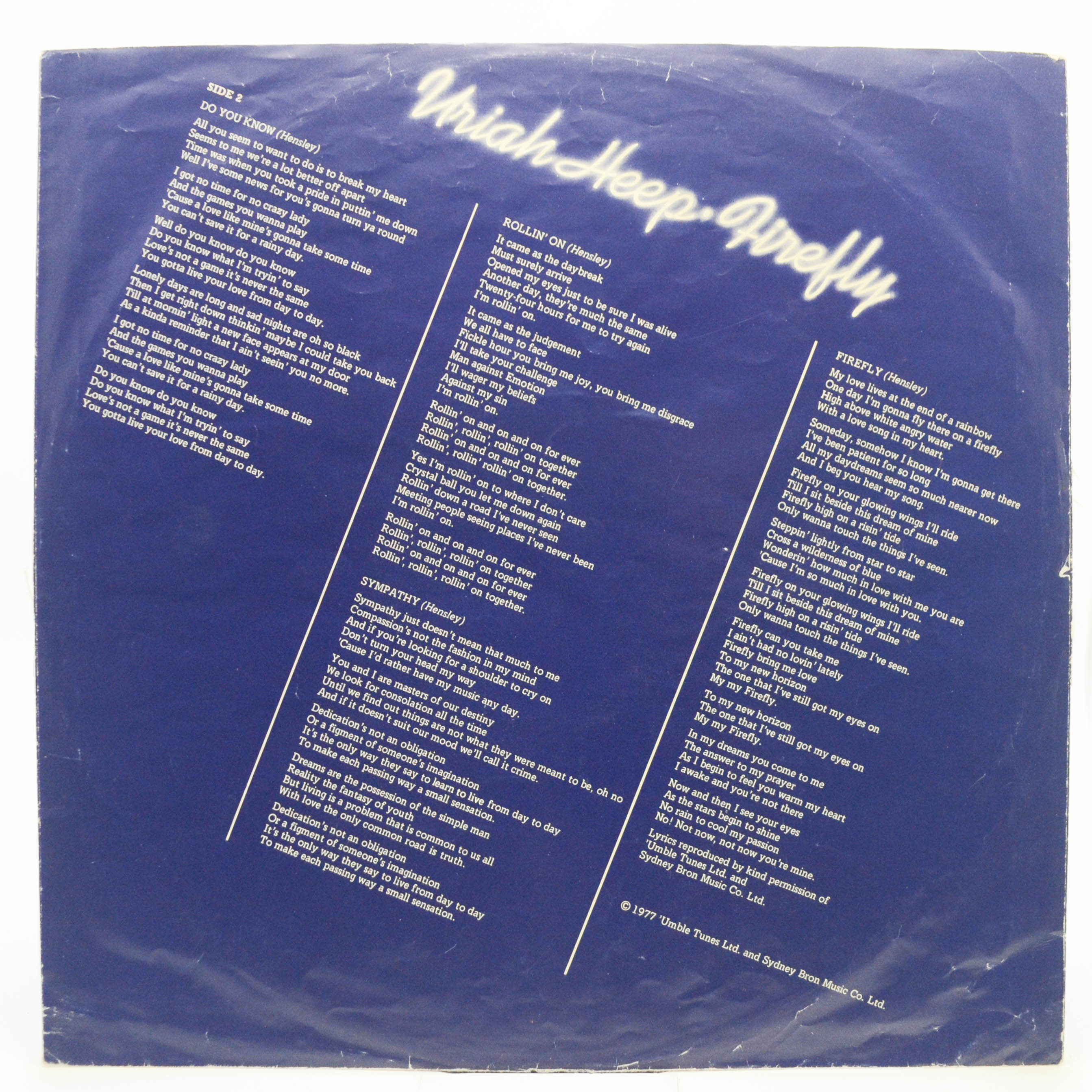 Uriah Heep — Firefly, 1977