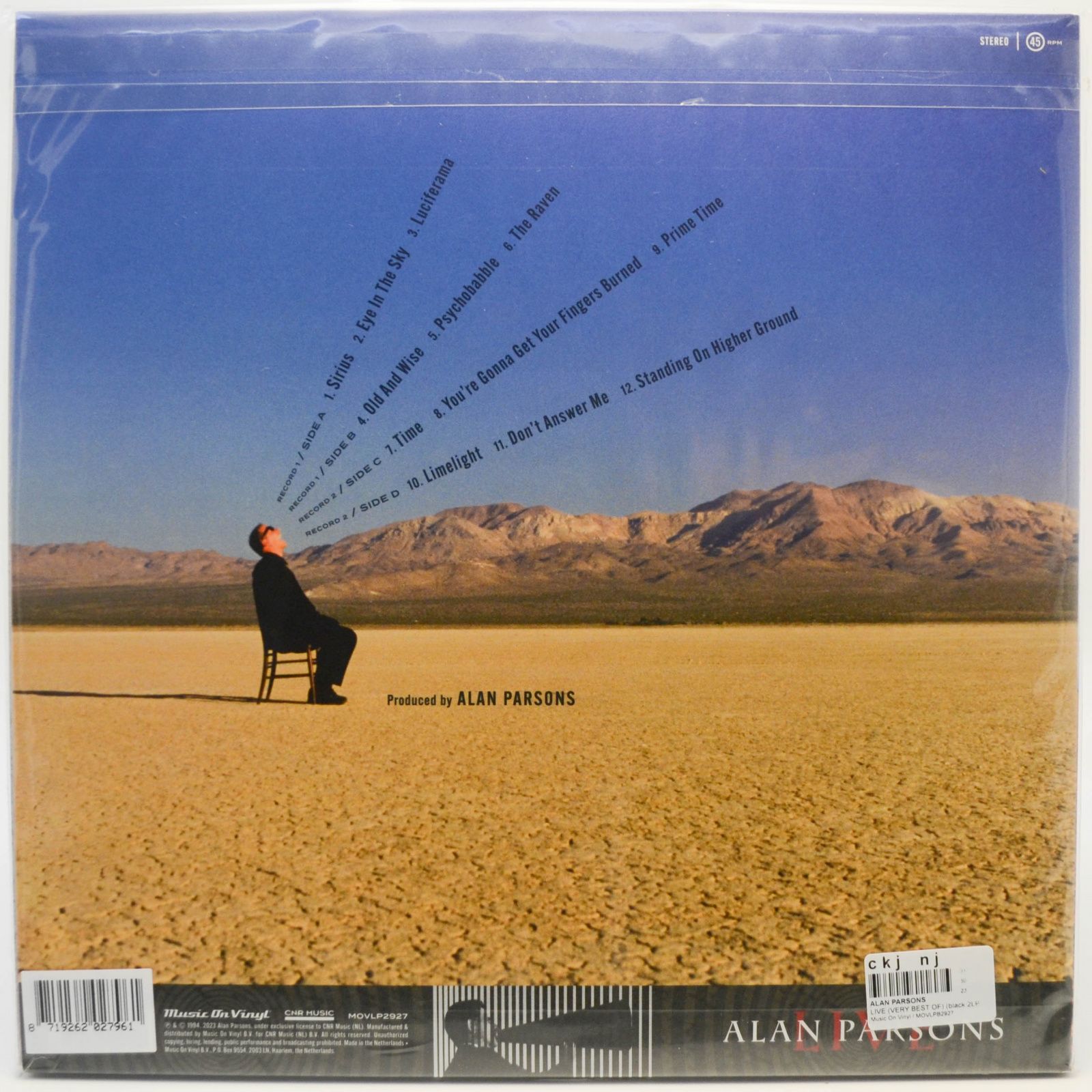 Alan Parsons — Live (2LP), 1994