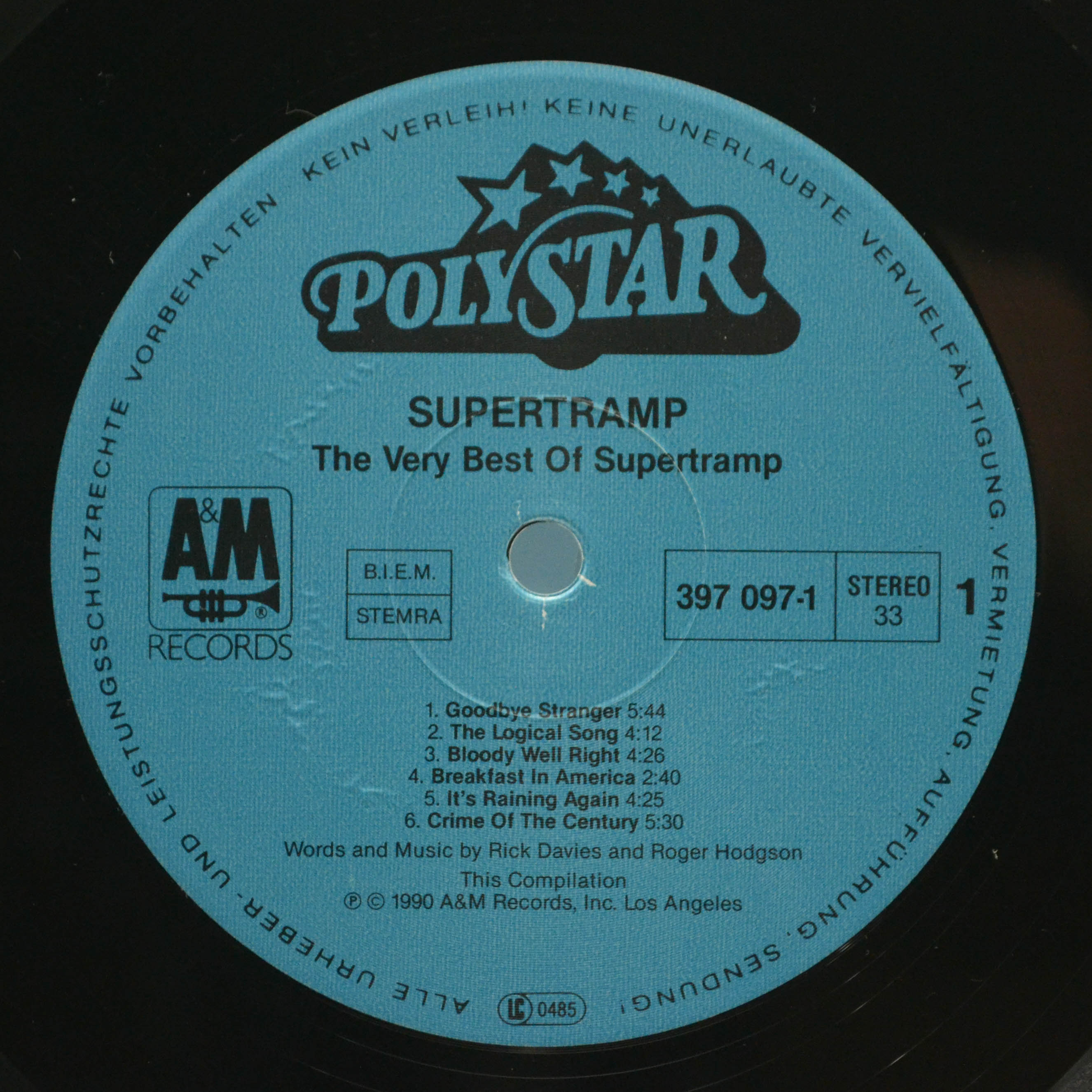 Supertramp — The Very Best Of Supertramp, 1990