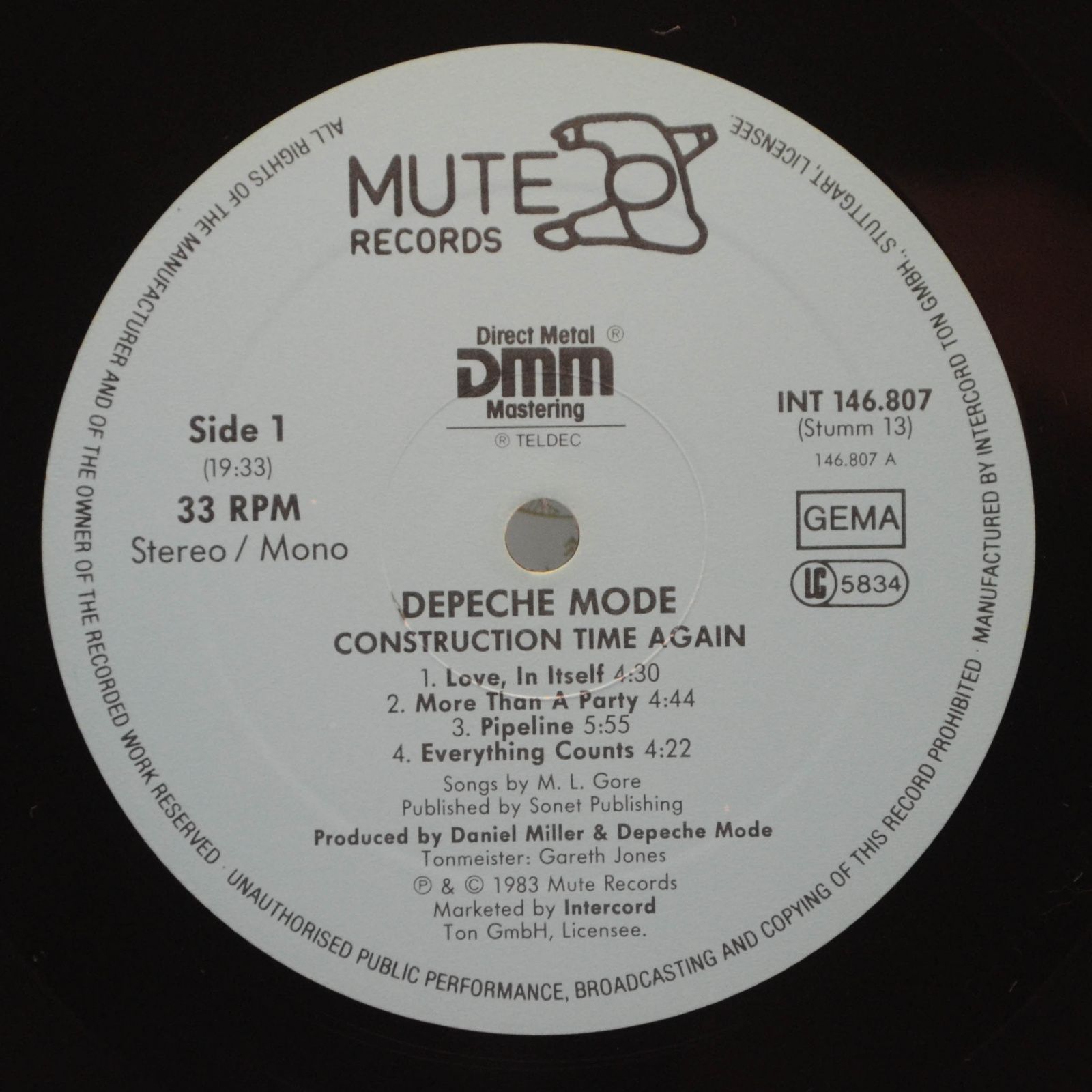 Depeche Mode — Construction Time Again, 1983