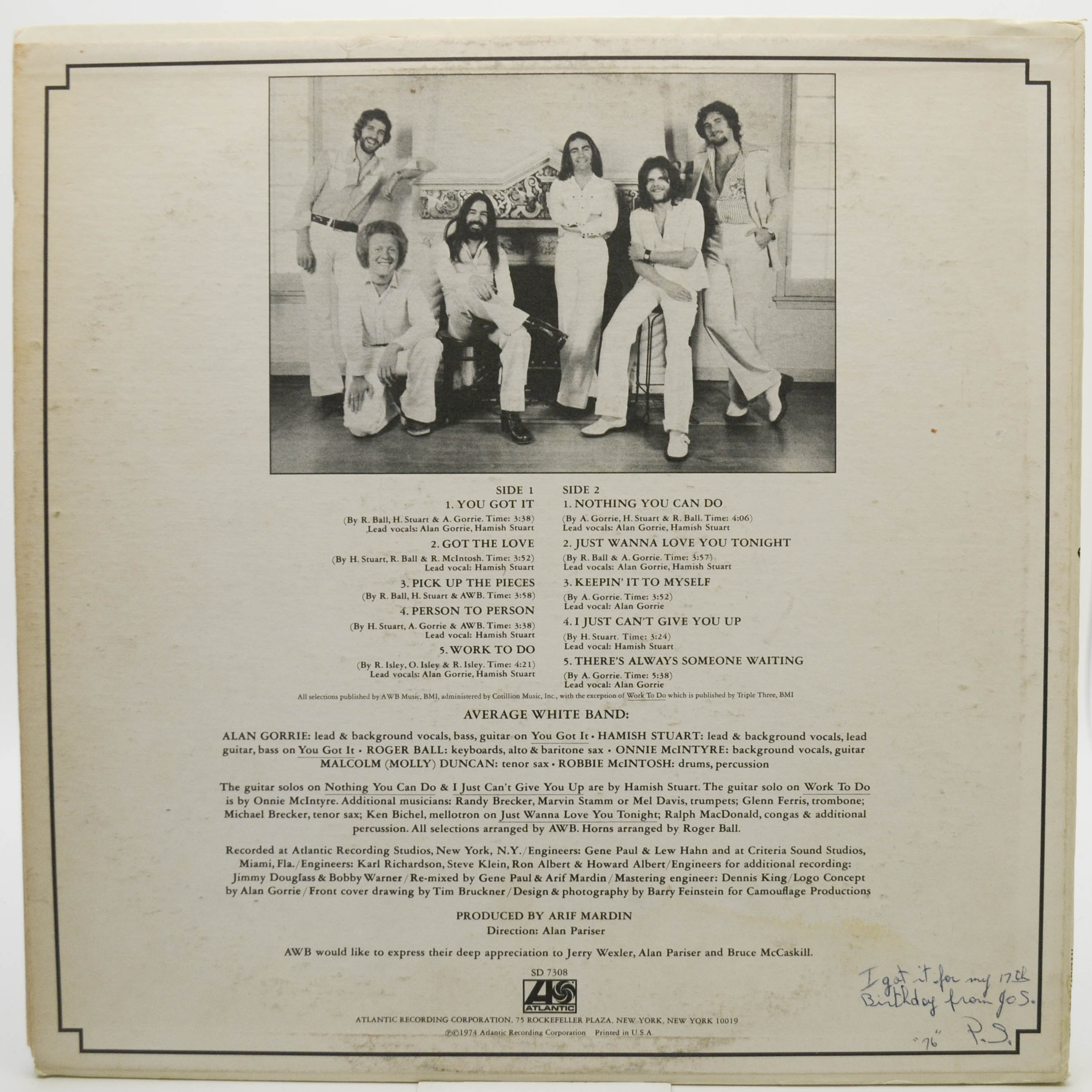 Average White Band — AWB (USA), 1974