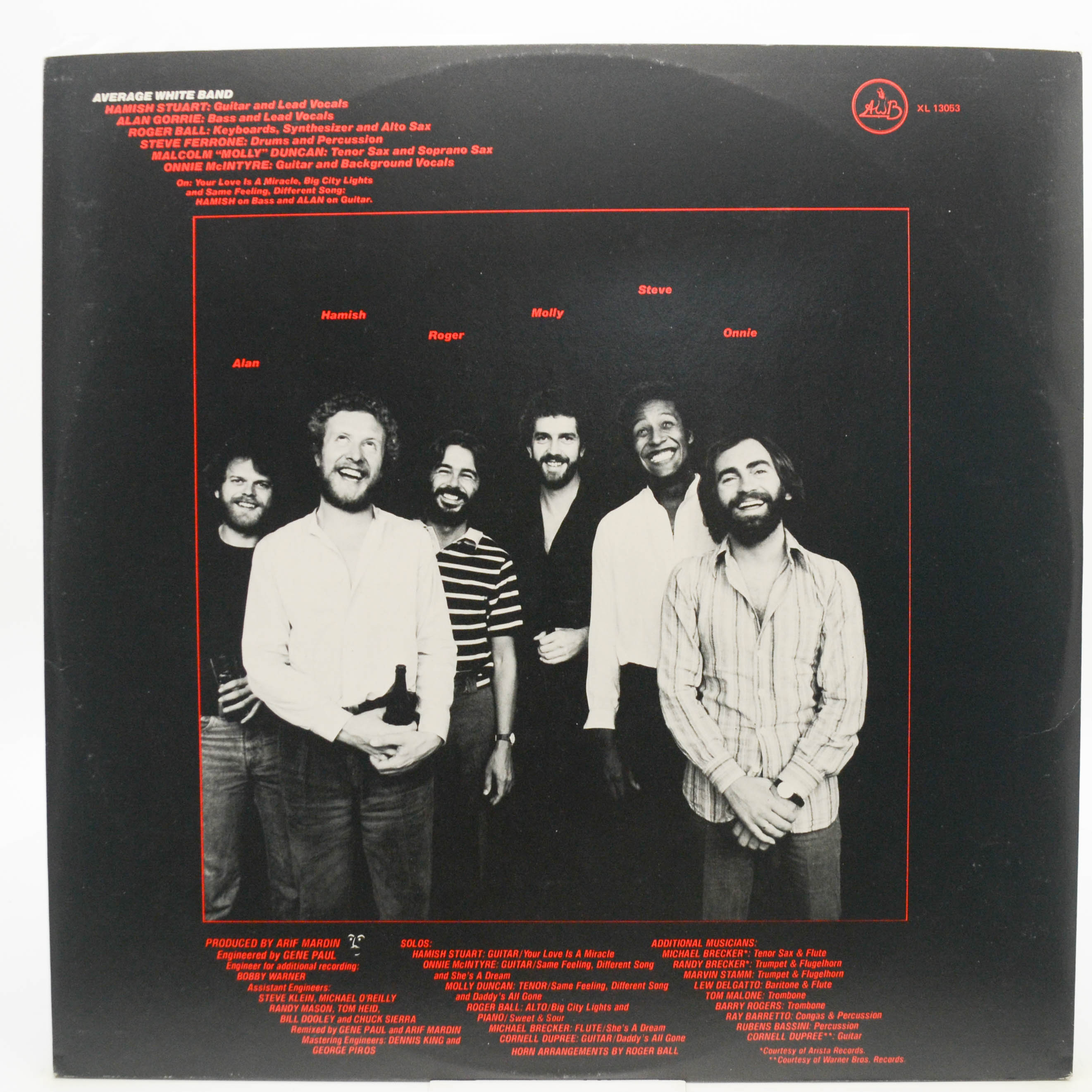 Average White Band — Warmer Communications (UK), 1978