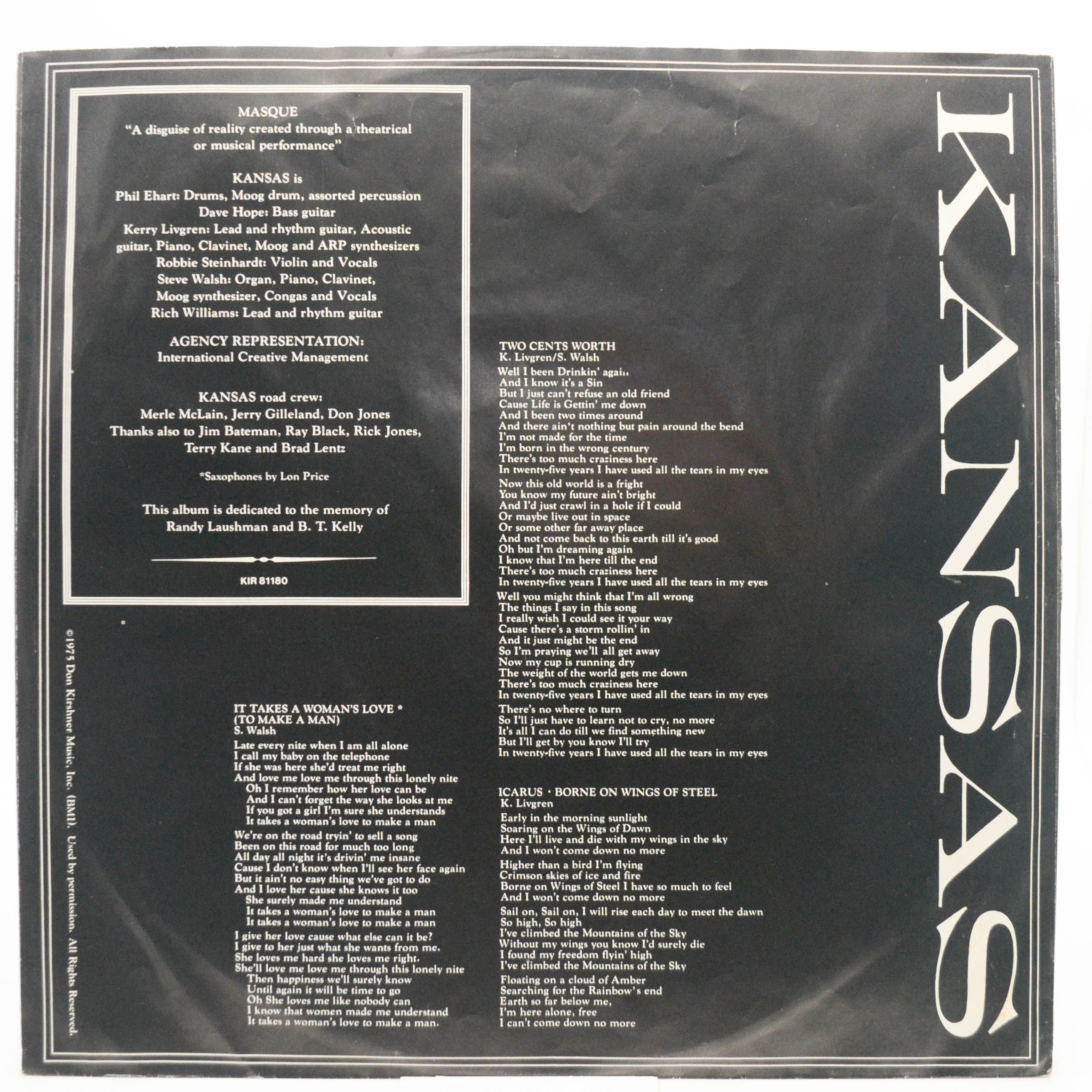 Kansas — Masque, 1975