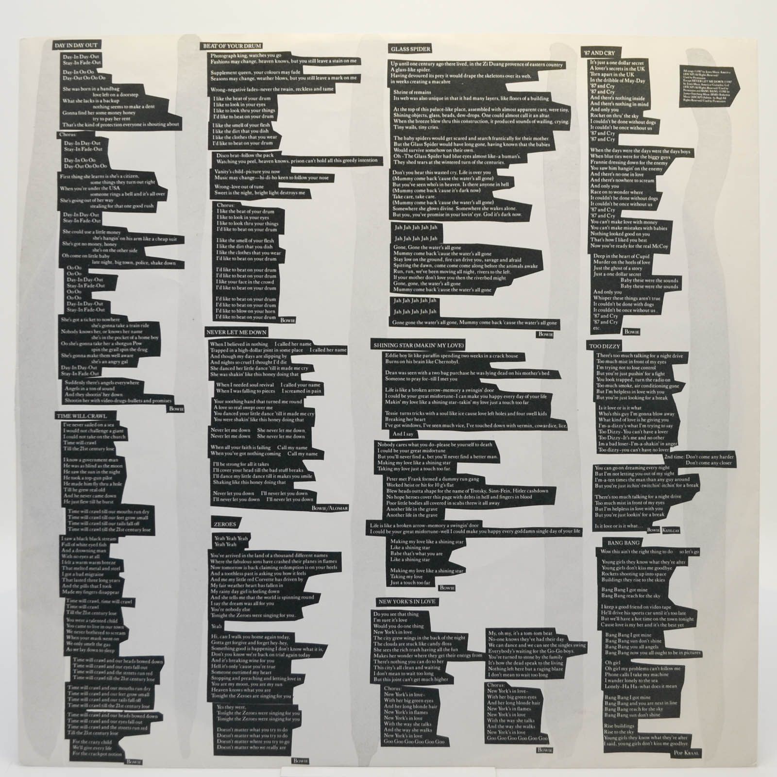 David Bowie — Never Let Me Down, 1987