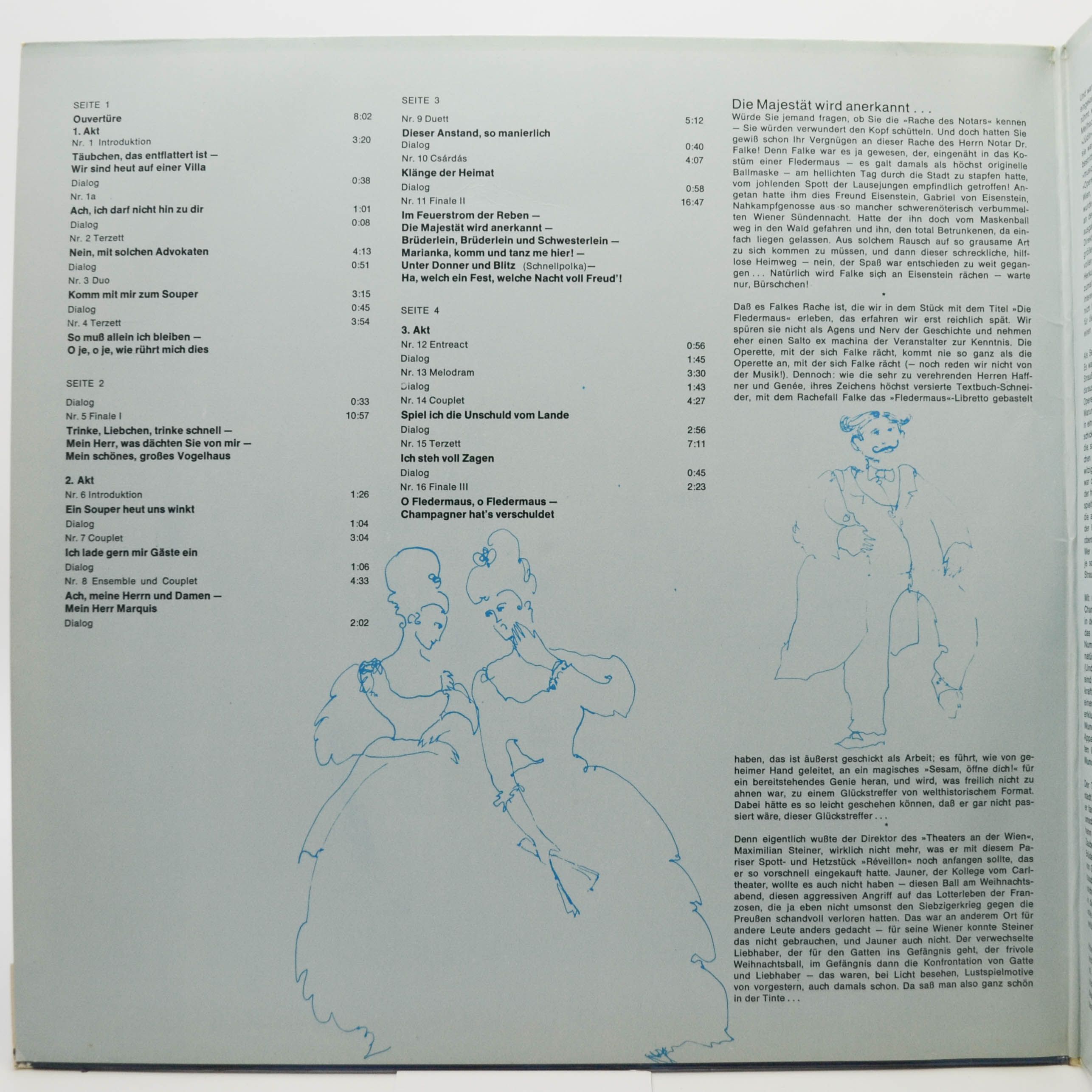 Johann Strauss — Die Fledermaus - Gesamtaufnahme (2LP), 1964