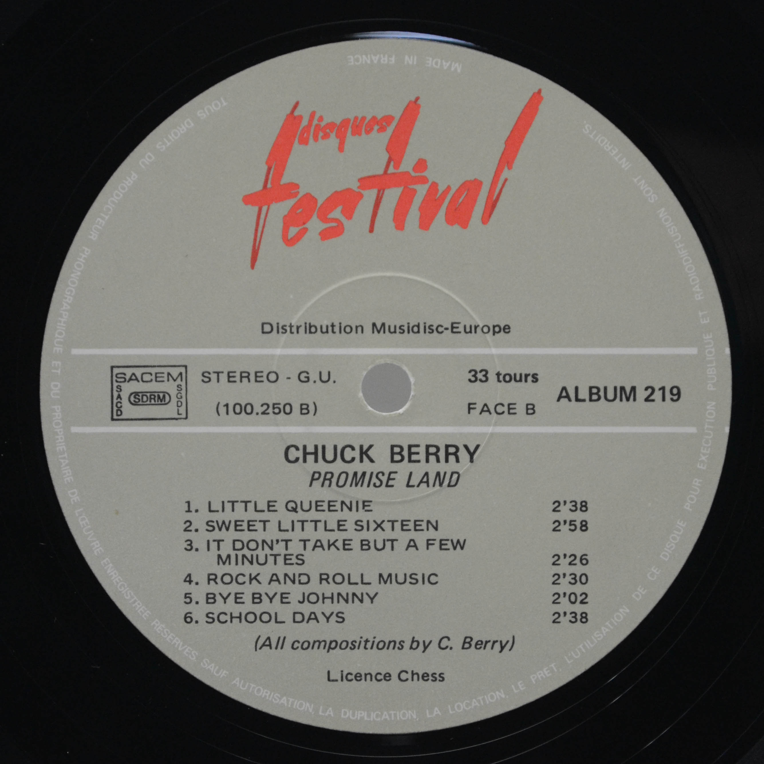 Chuck Berry — Promise Land (Terre Promise) (2LP), 1976