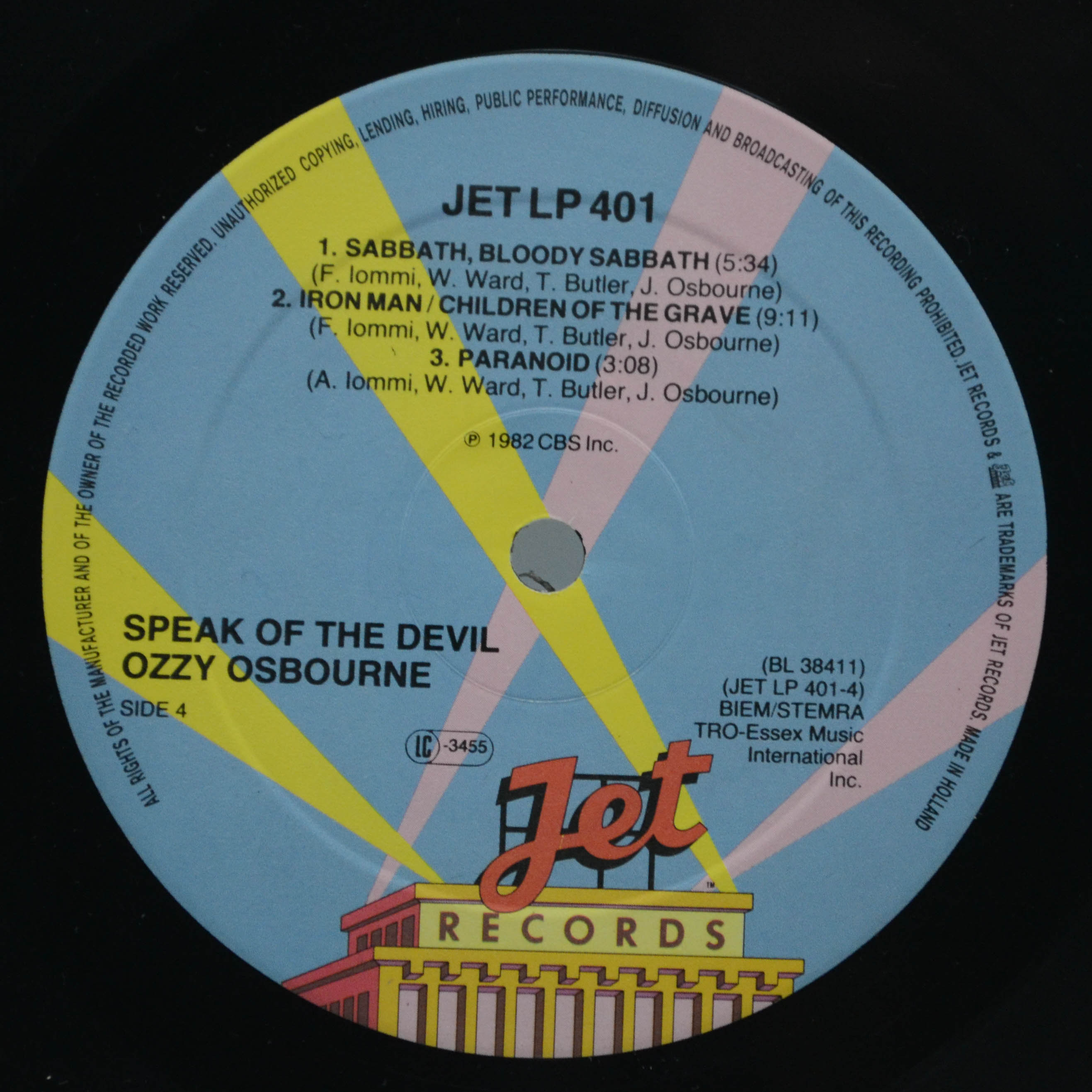 Ozzy Osbourne — Speak Of The Devil (2LP), 1982