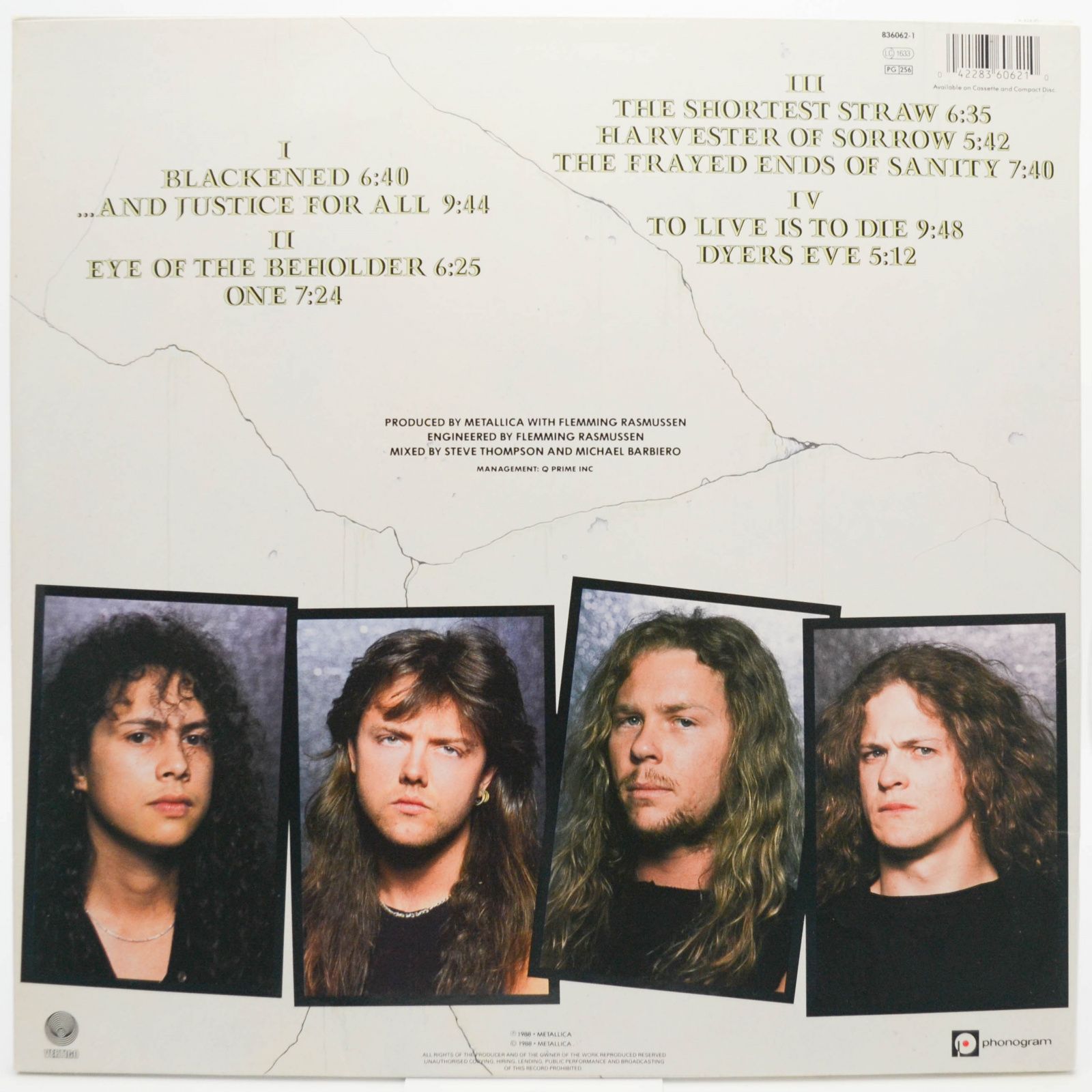 Metallica — ...And Justice For All (2LP), 1988