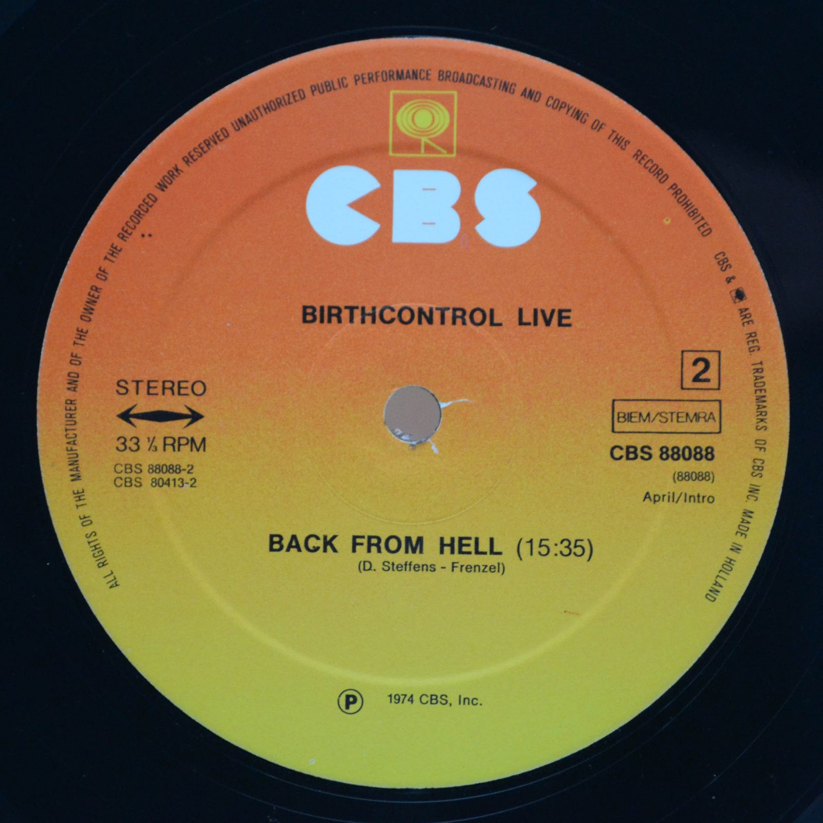 Birth Control — Live (2LP), 1974