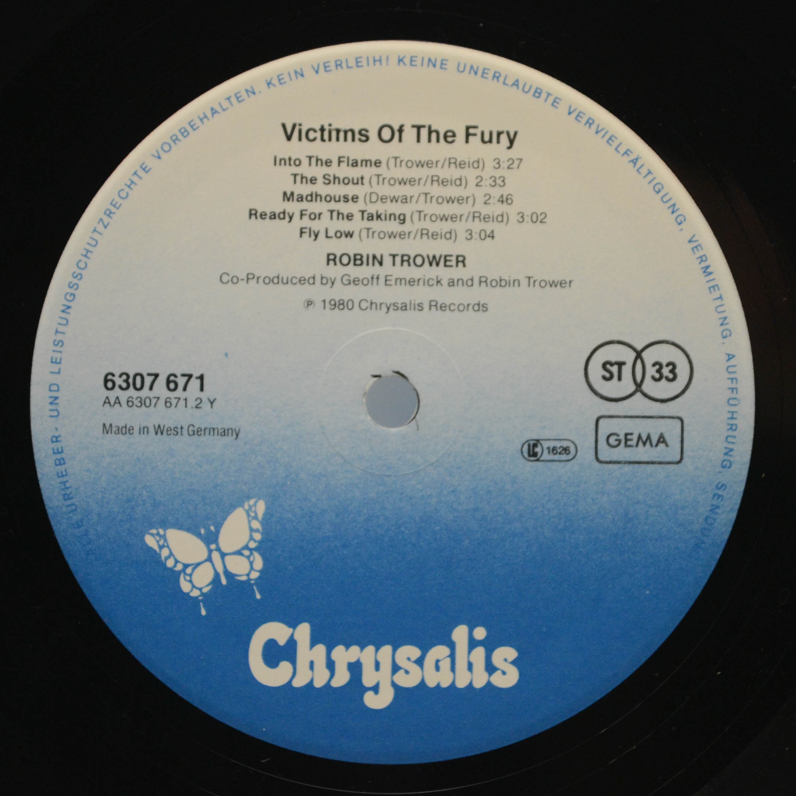 Robin Trower — Victims Of The Fury, 1980