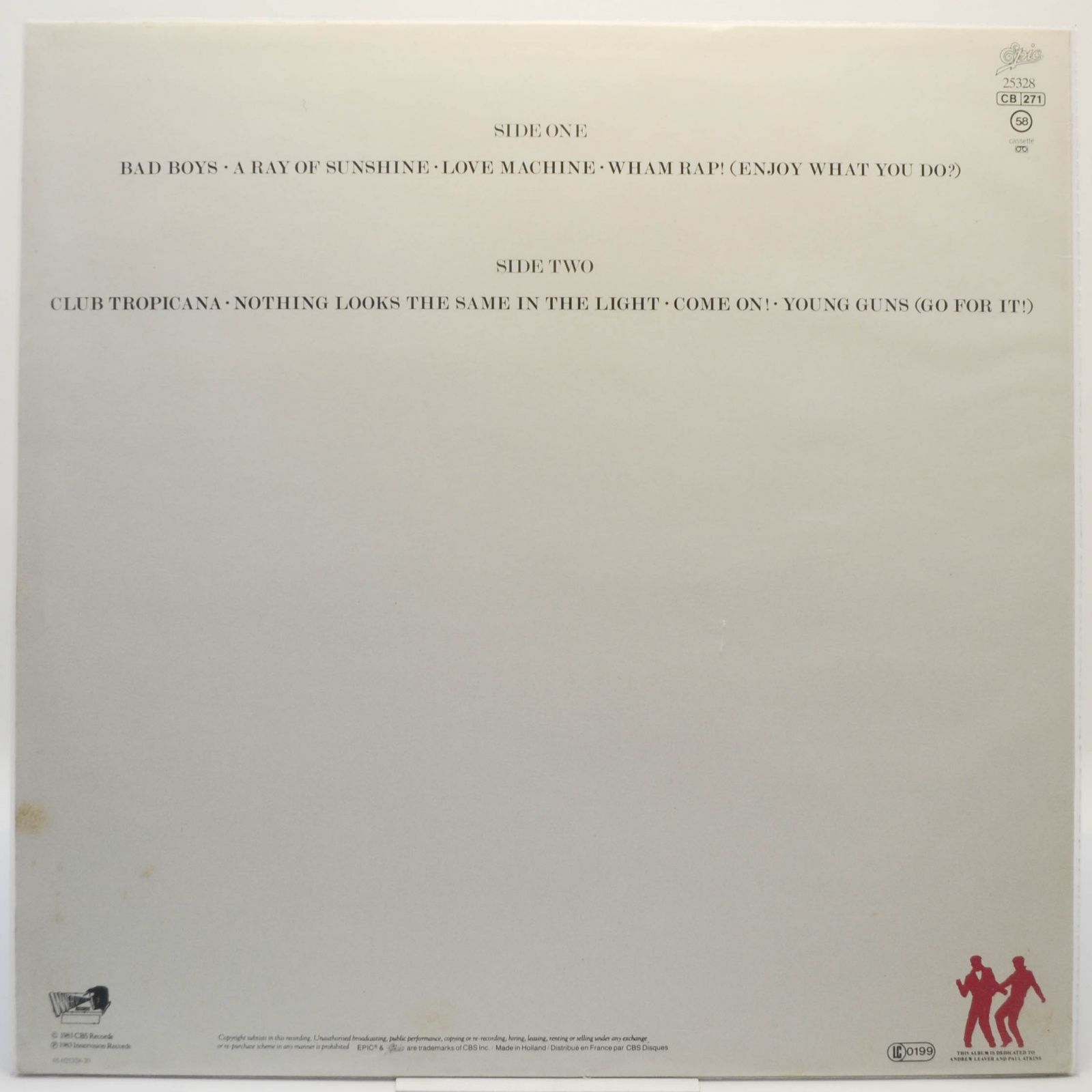 Wham! — Fantastic, 1983