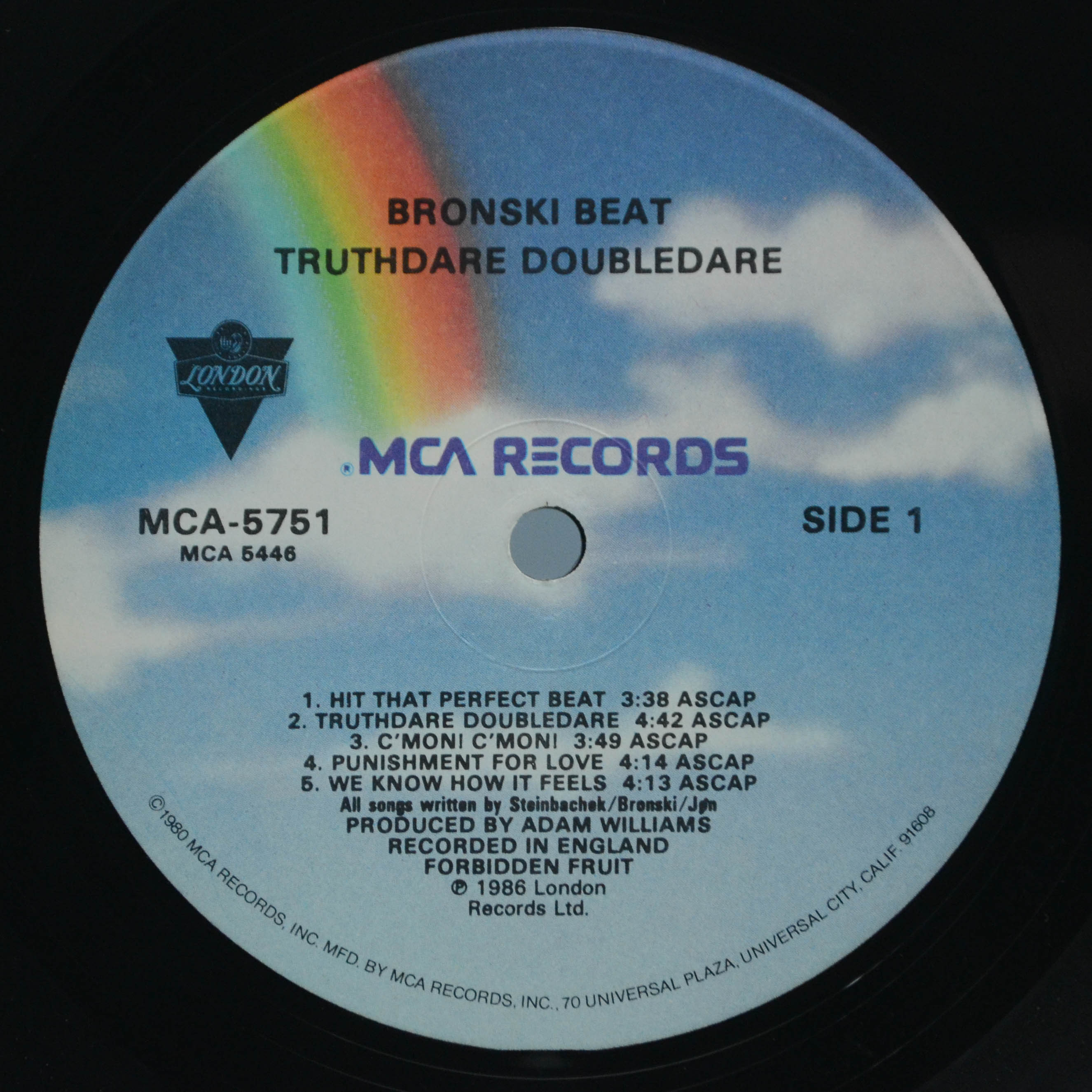 Bronski Beat — Truthdare Doubledare (USA), 1986