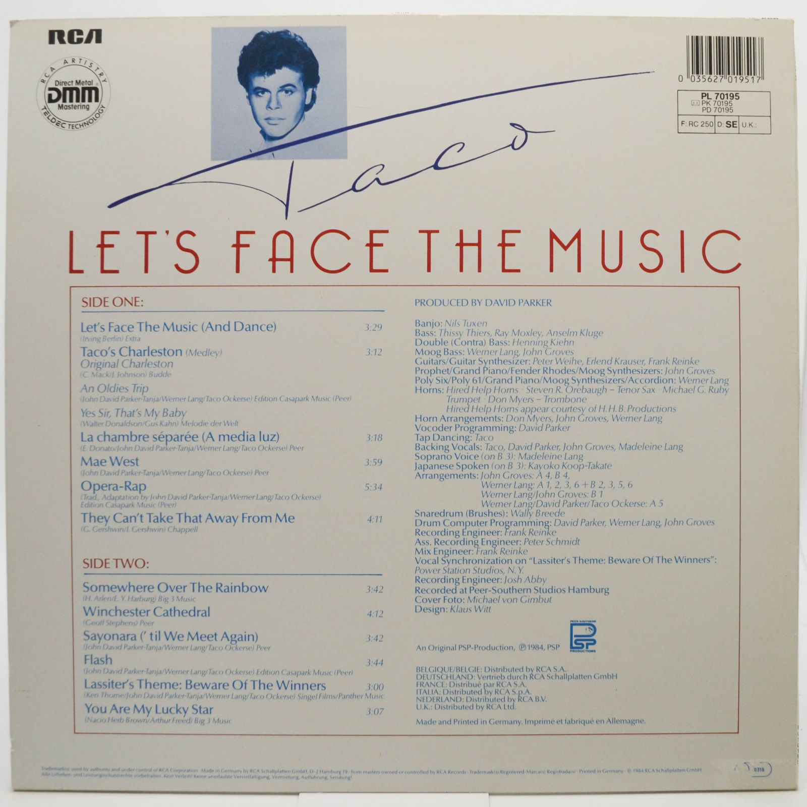 Taco — Let's Face The Music, 1984