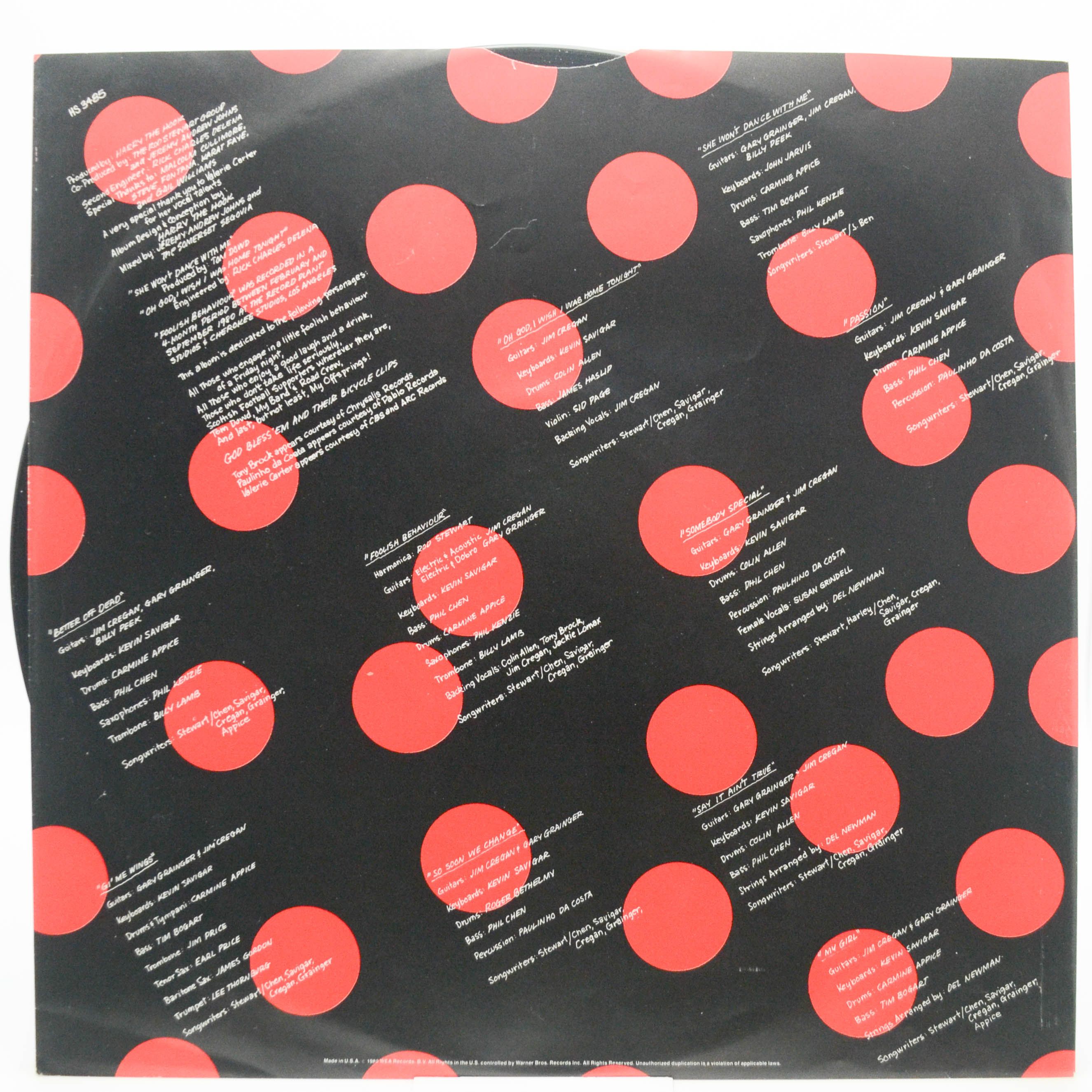 Rod Stewart — Foolish Behaviour (USA), 1980