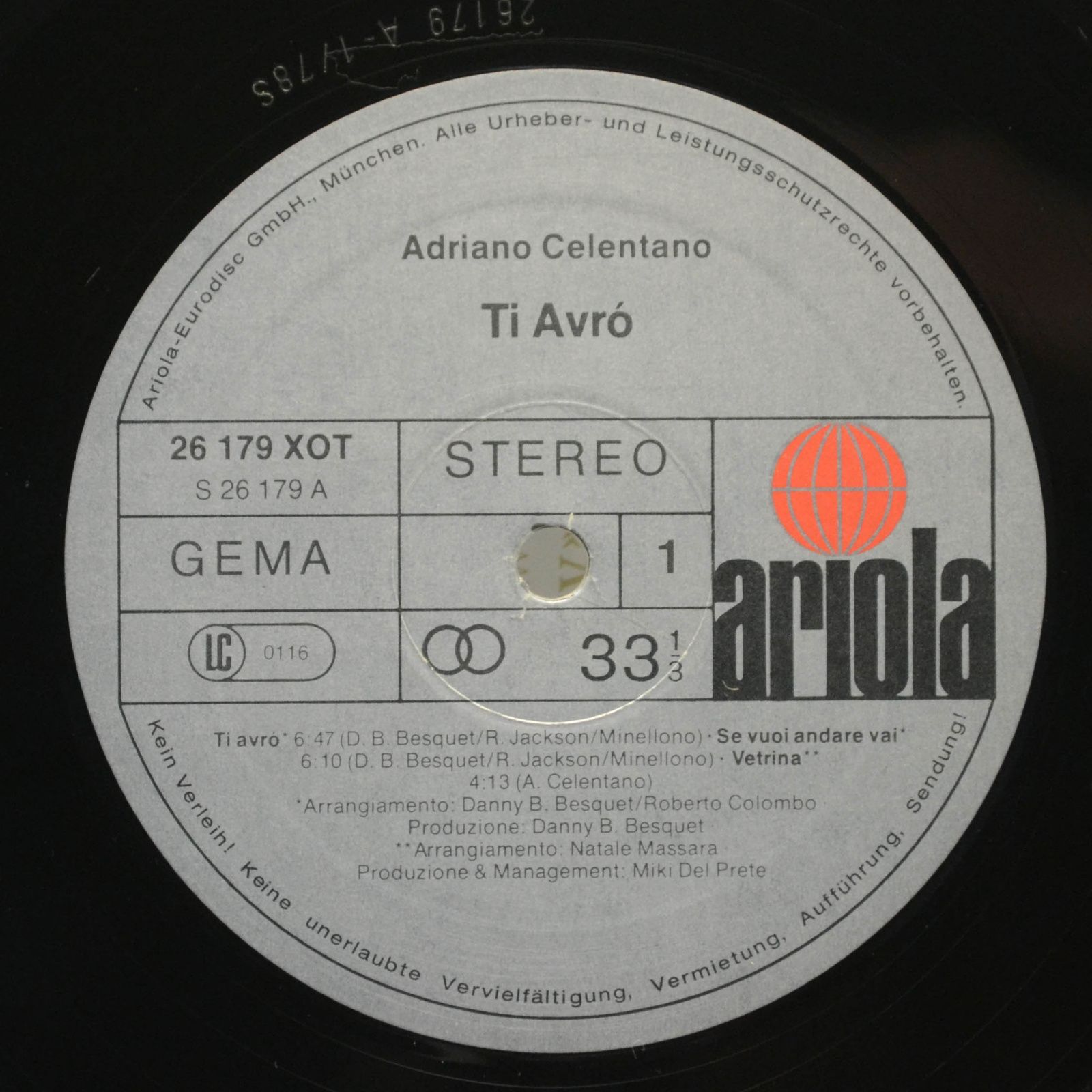 Adriano Celentano — Ti Avró, 1978