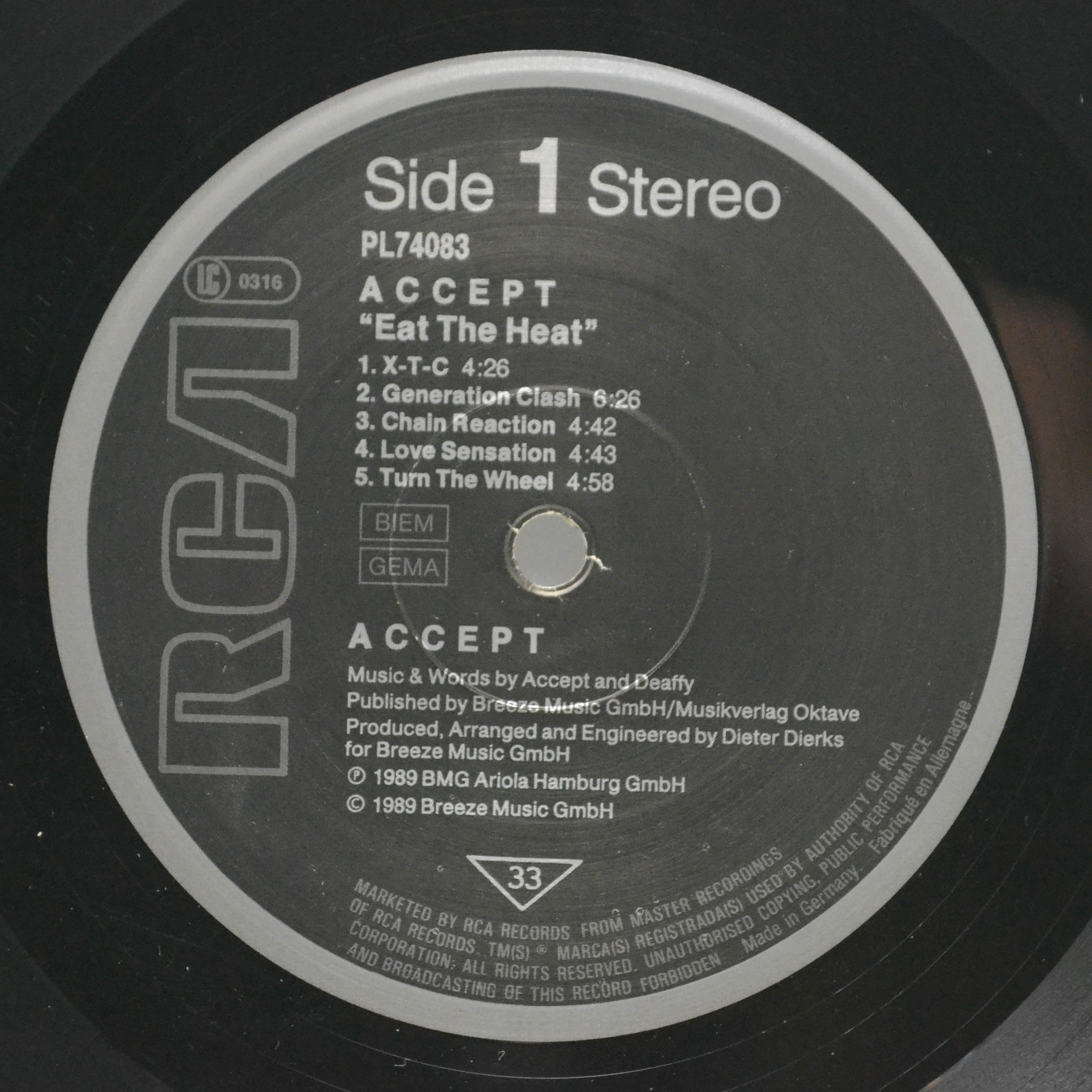 Accept — Eat The Heat, 1989