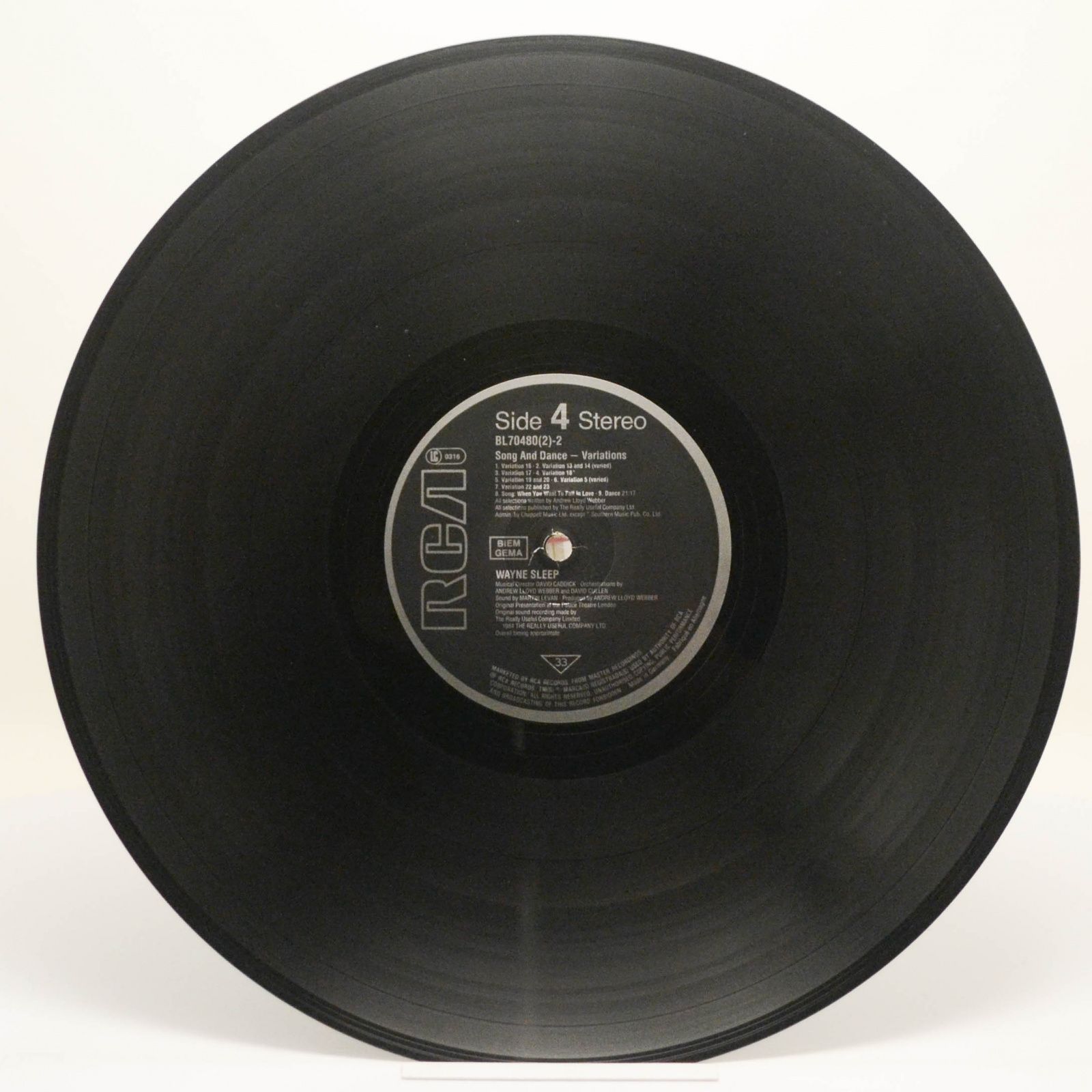 Andrew Lloyd Webber — Song And Dance (2LP), 1984