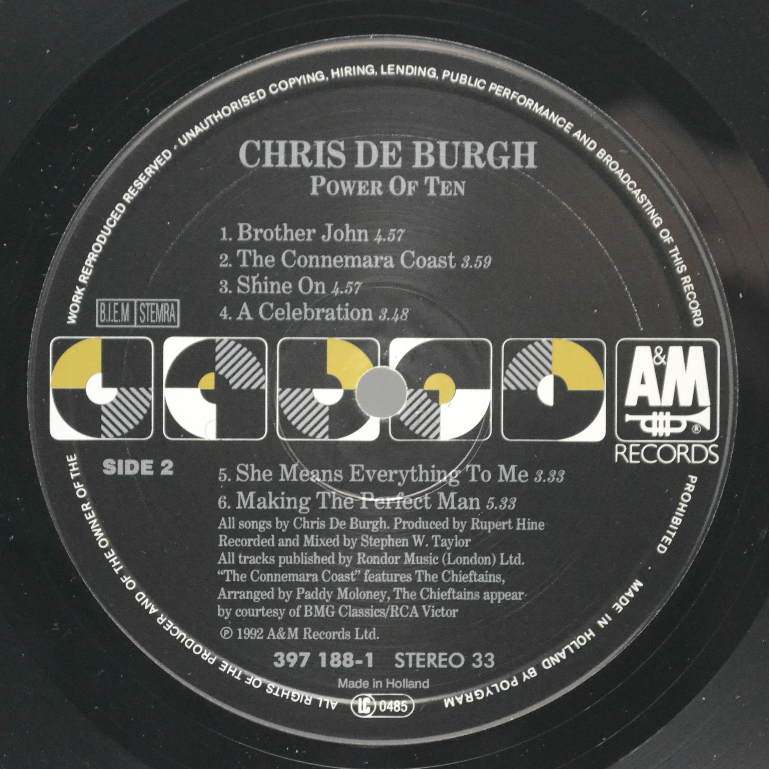 Chris de Burgh — Power Of Ten, 1992