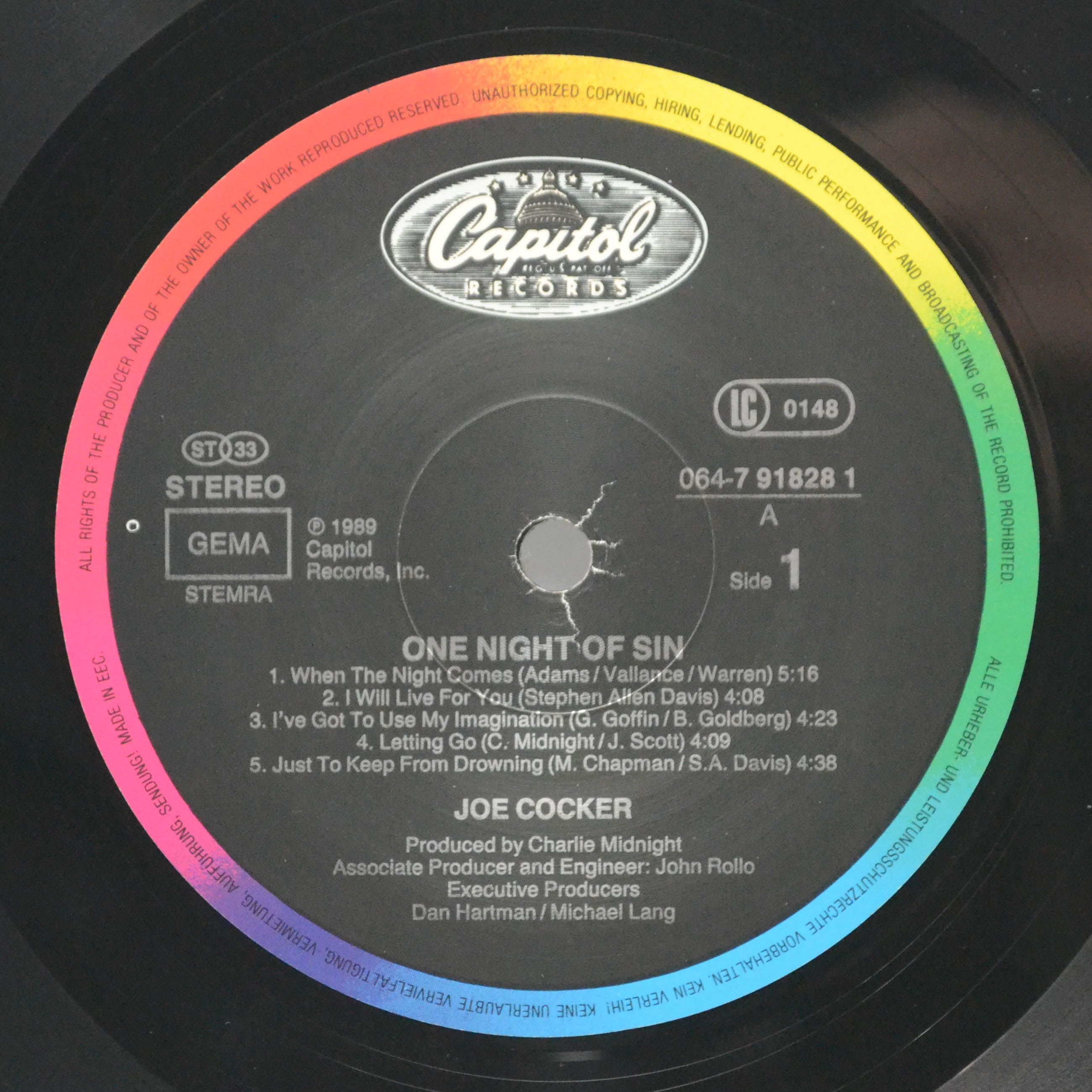 Joe Cocker — One Night Of Sin, 1989