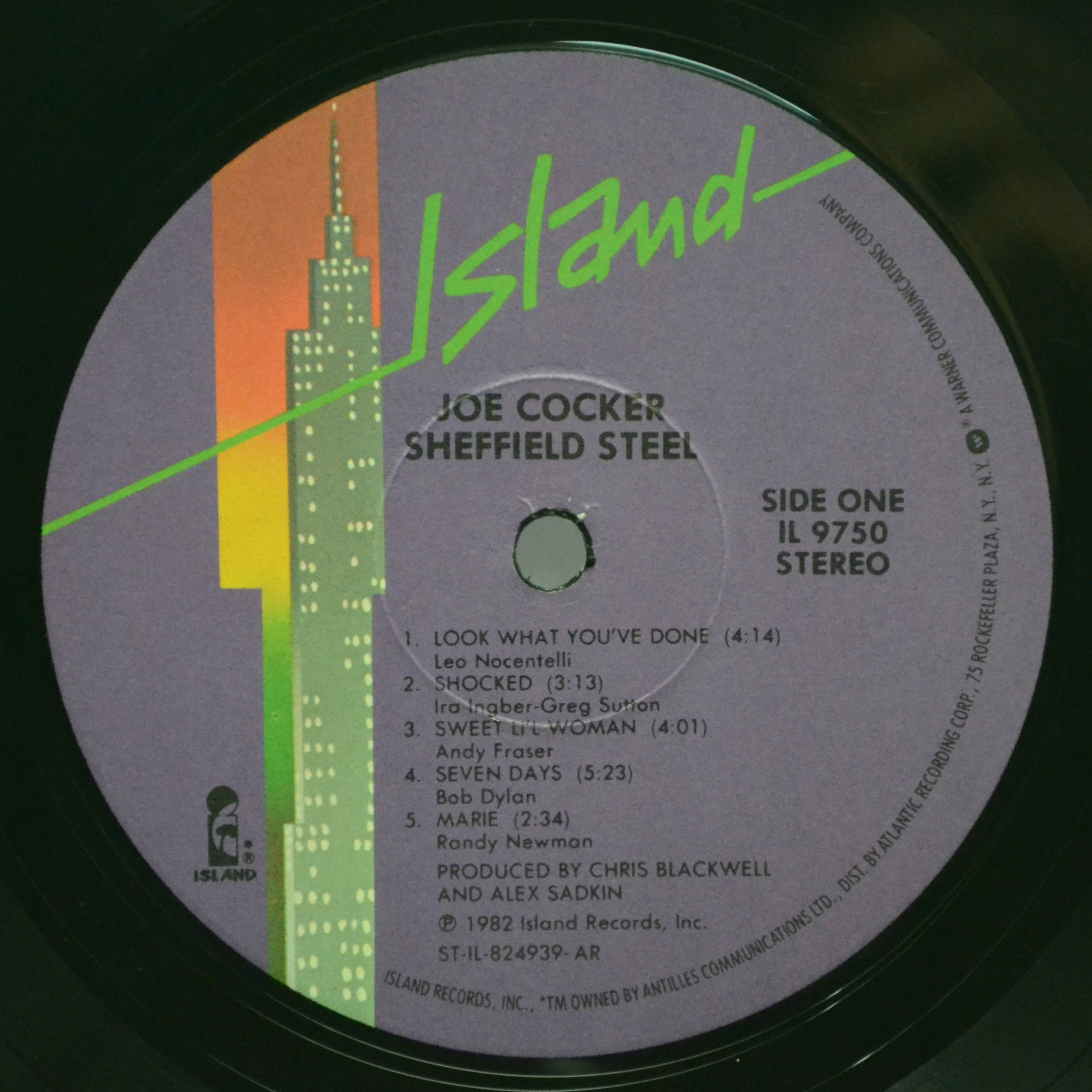 Joe Cocker — Sheffield Steel (USA), 1982