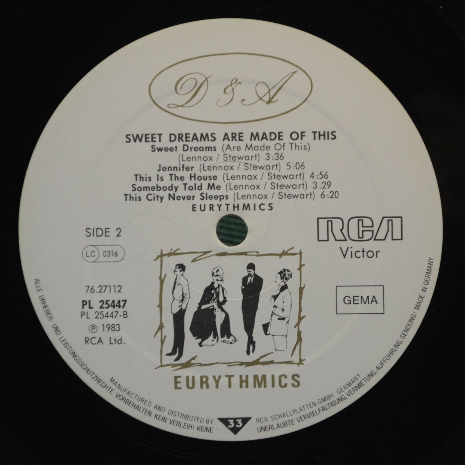 Eurythmics — Sweet Dreams Are Made Of This, 1983