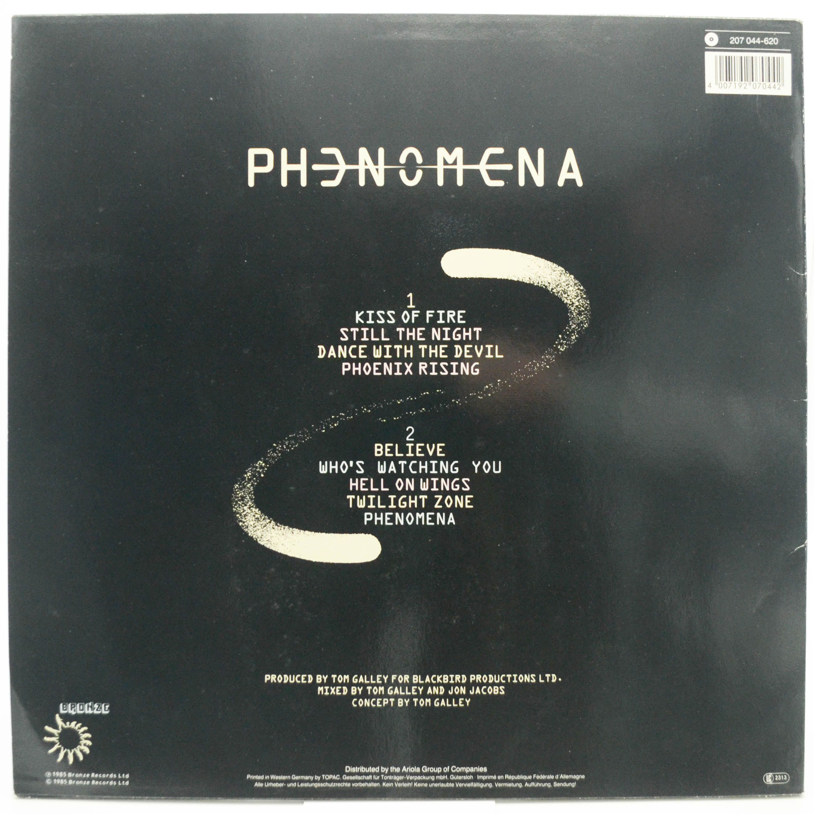 Phenomena — Phenomena (booklet), 1985
