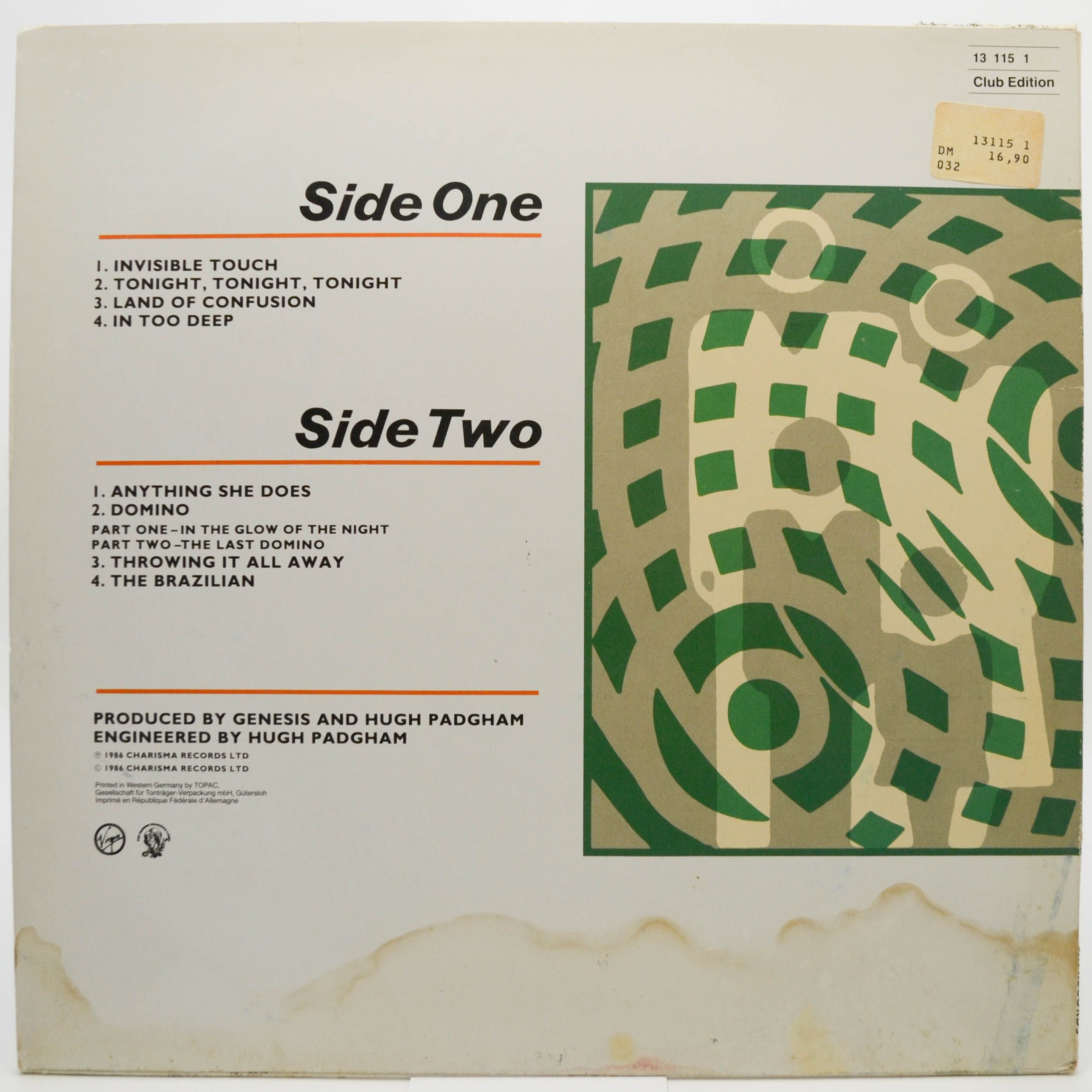 Genesis — Invisible Touch, 1986