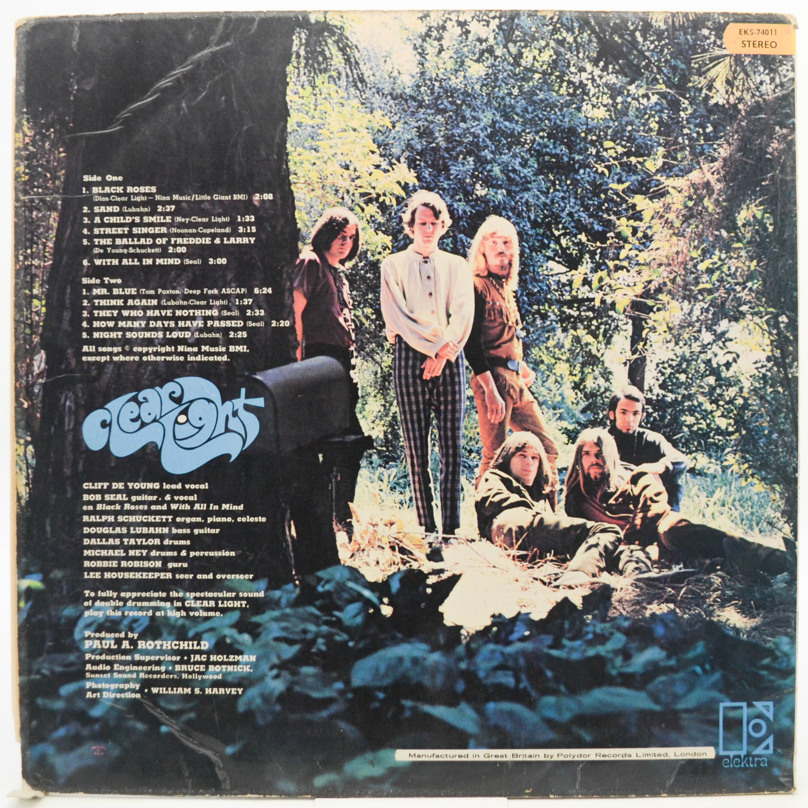 Clear Light — Clear Light (UK), 1967