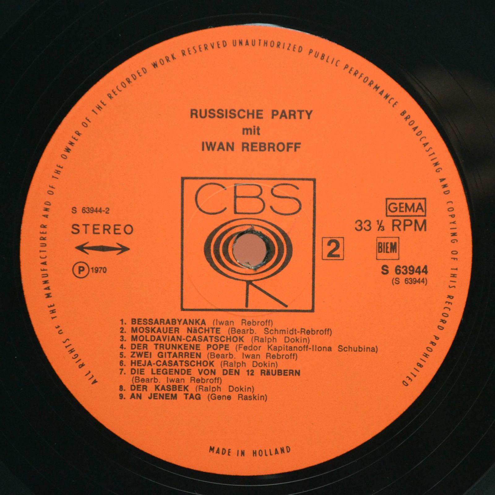 Iwan Rebroff — Russische Party, 1970