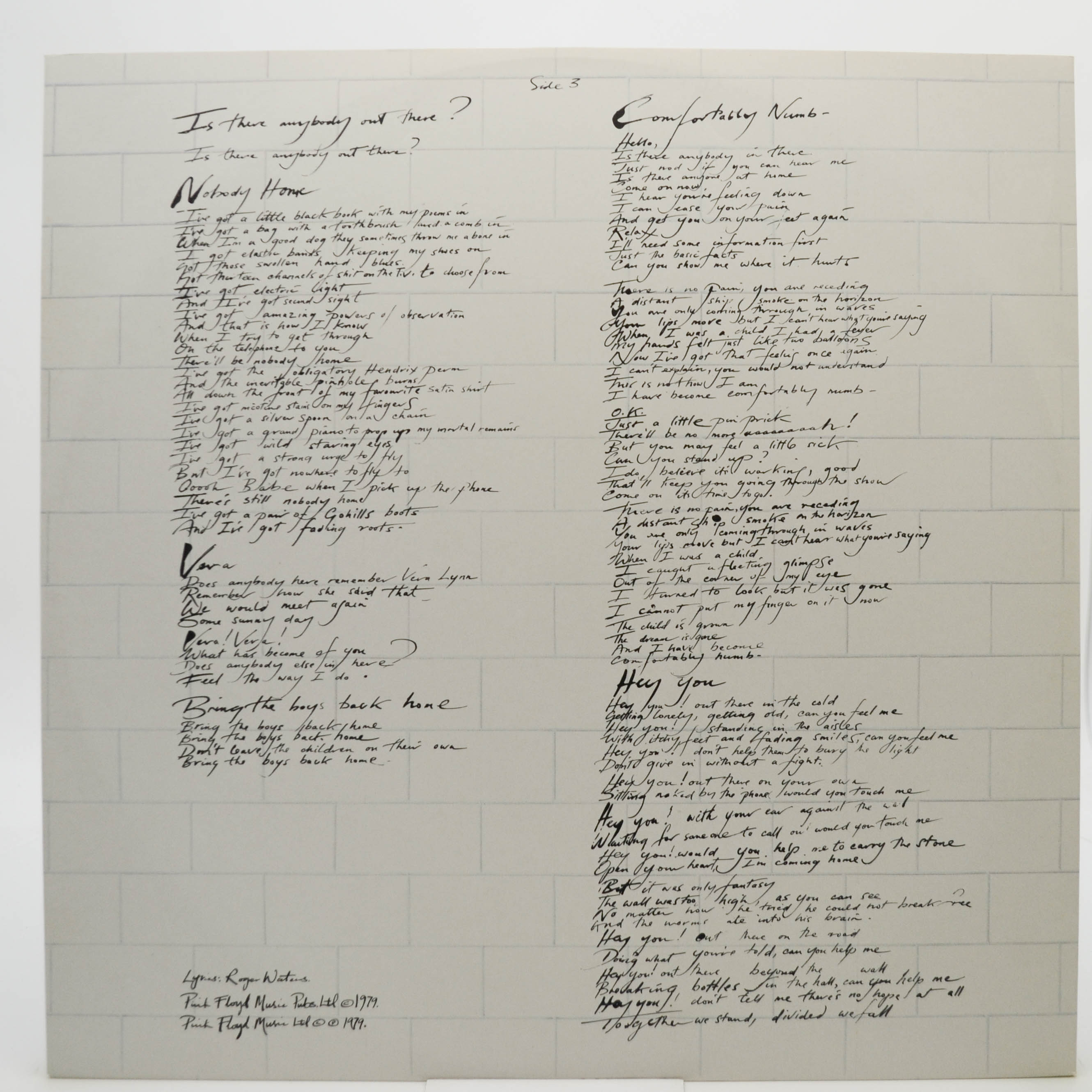 Pink Floyd — The Wall (2LP), 1979